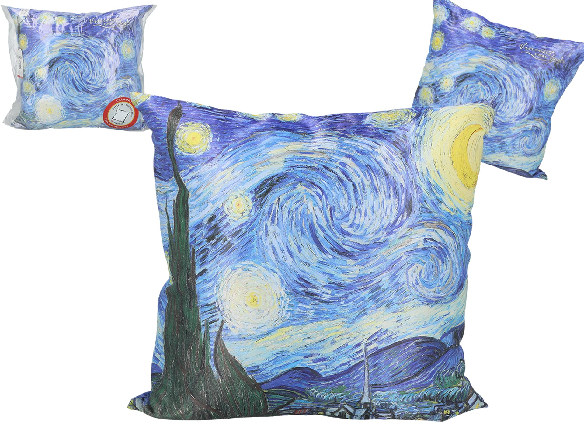 

Poduszka z wypełnieniem/suwak - V. van Gogh, Gwiaździsta Noc (CARMANI)