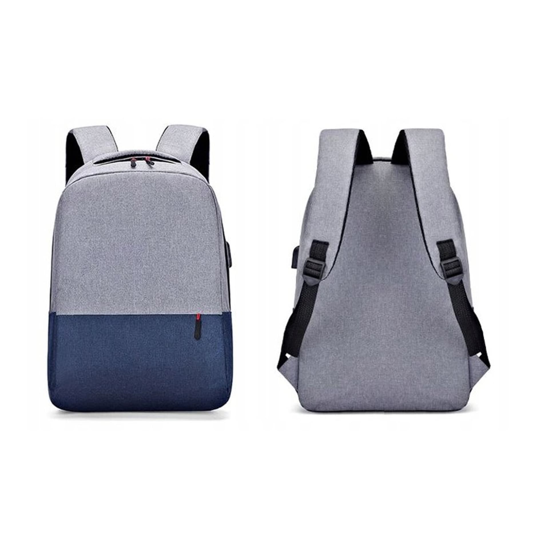 

Plecak sportowy USB szaro - granatowy PL150WZ3