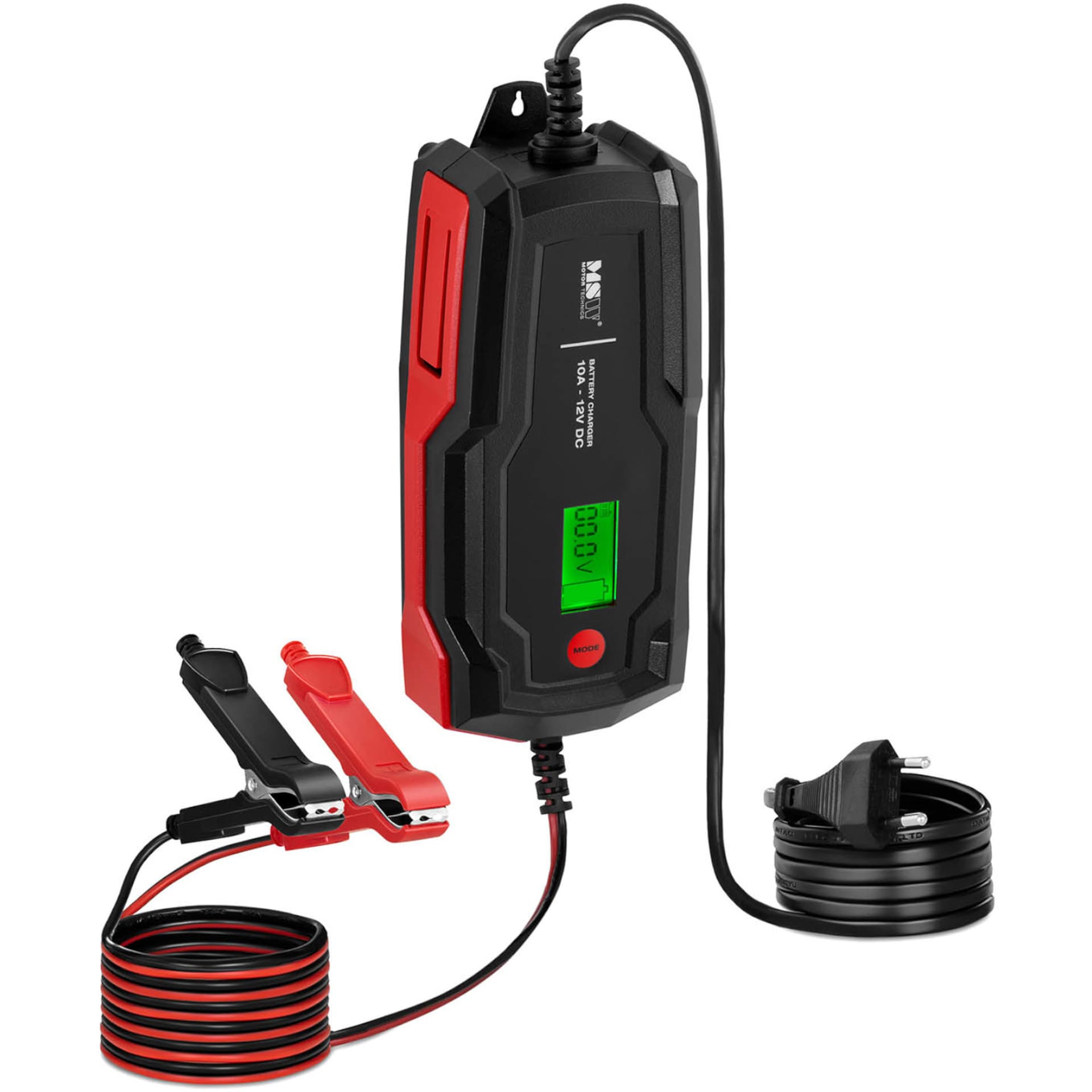 

Prostownik samochodowy automatyczny do ładowania akumulatorów LCD 160 W 12 V 10 A