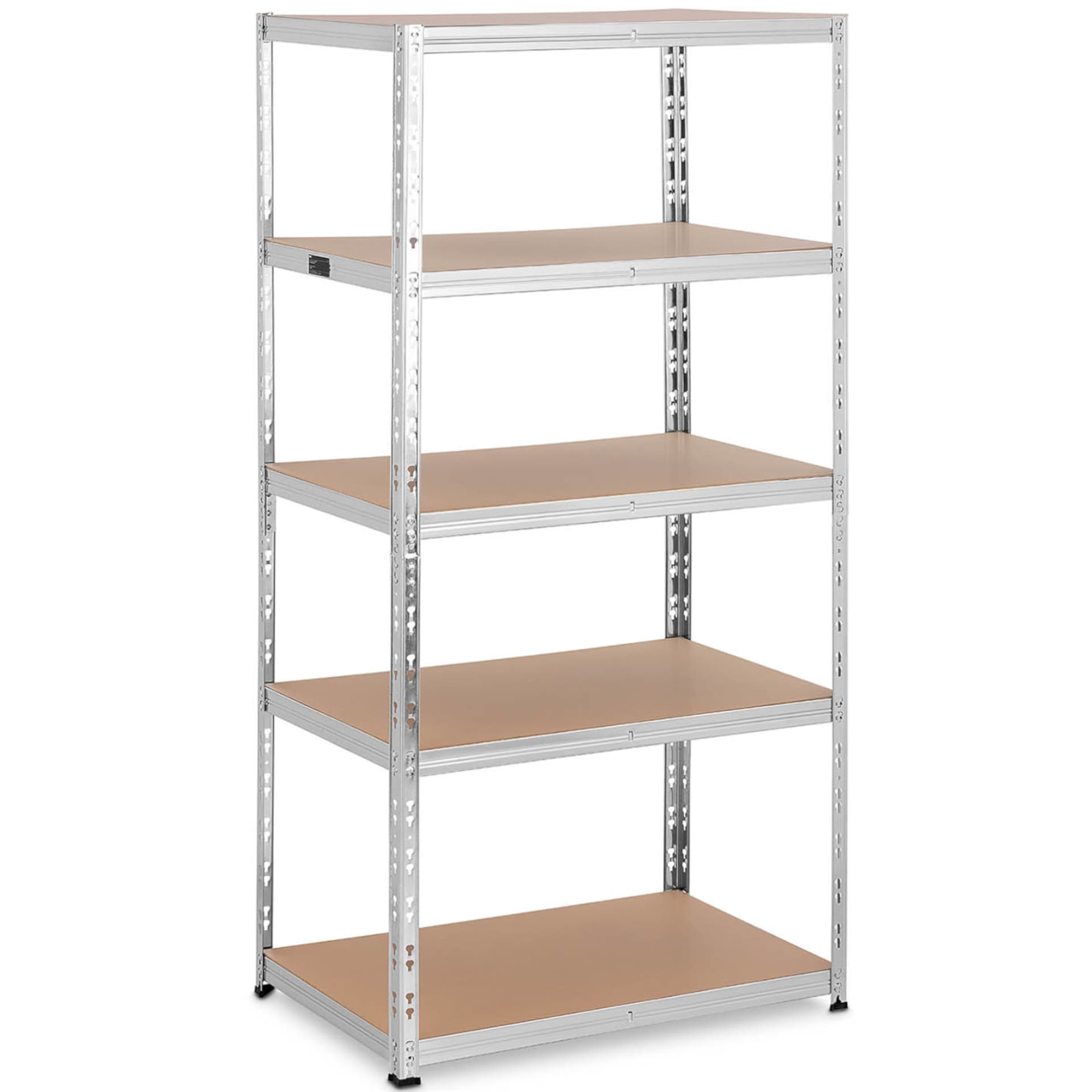 

Regał magazynowy metalowy 5 półek 875 kg 90 x 60 x 180 cm szary