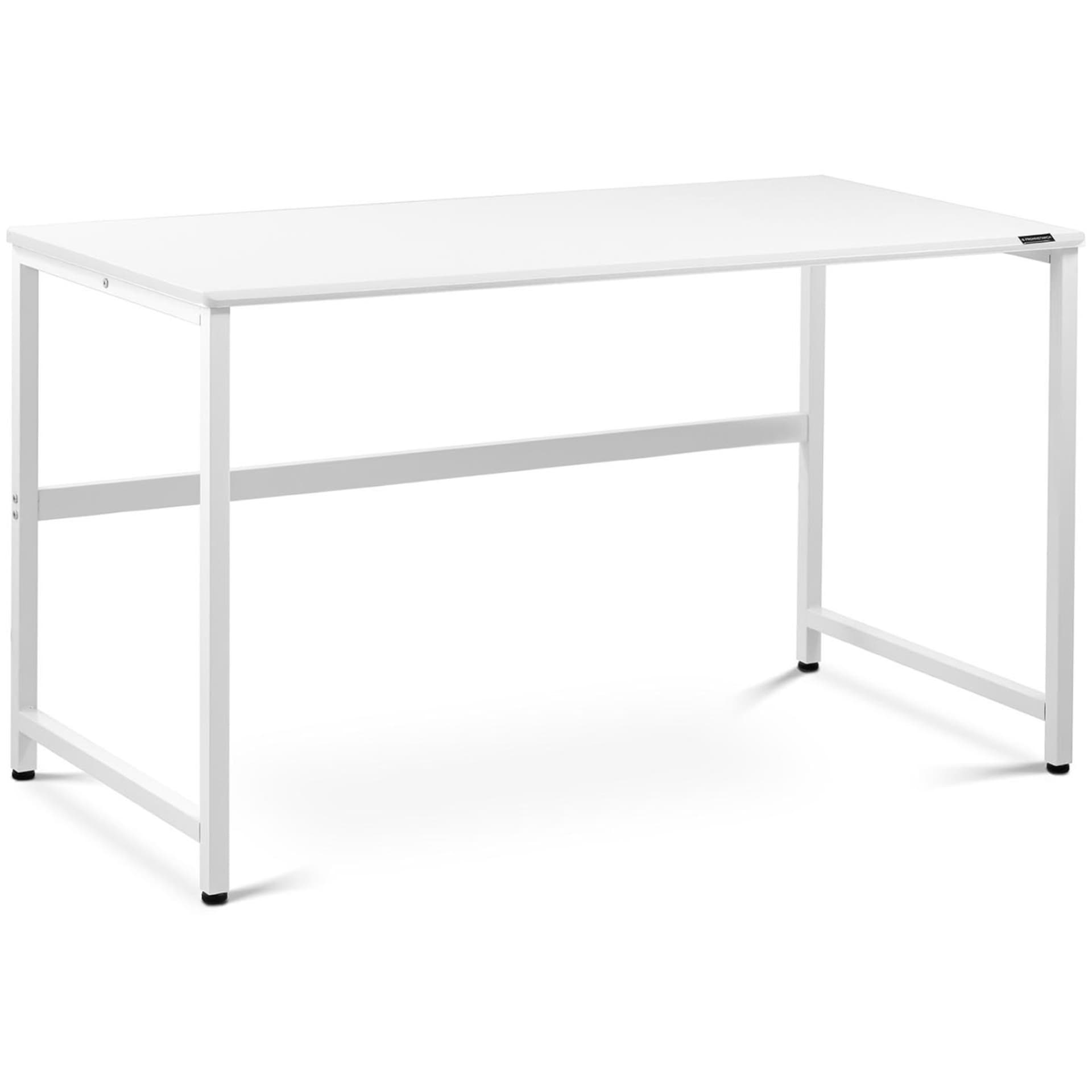 

Biurko komputerowe na metalowym stelażu industrialne 120 x 60 cm białe