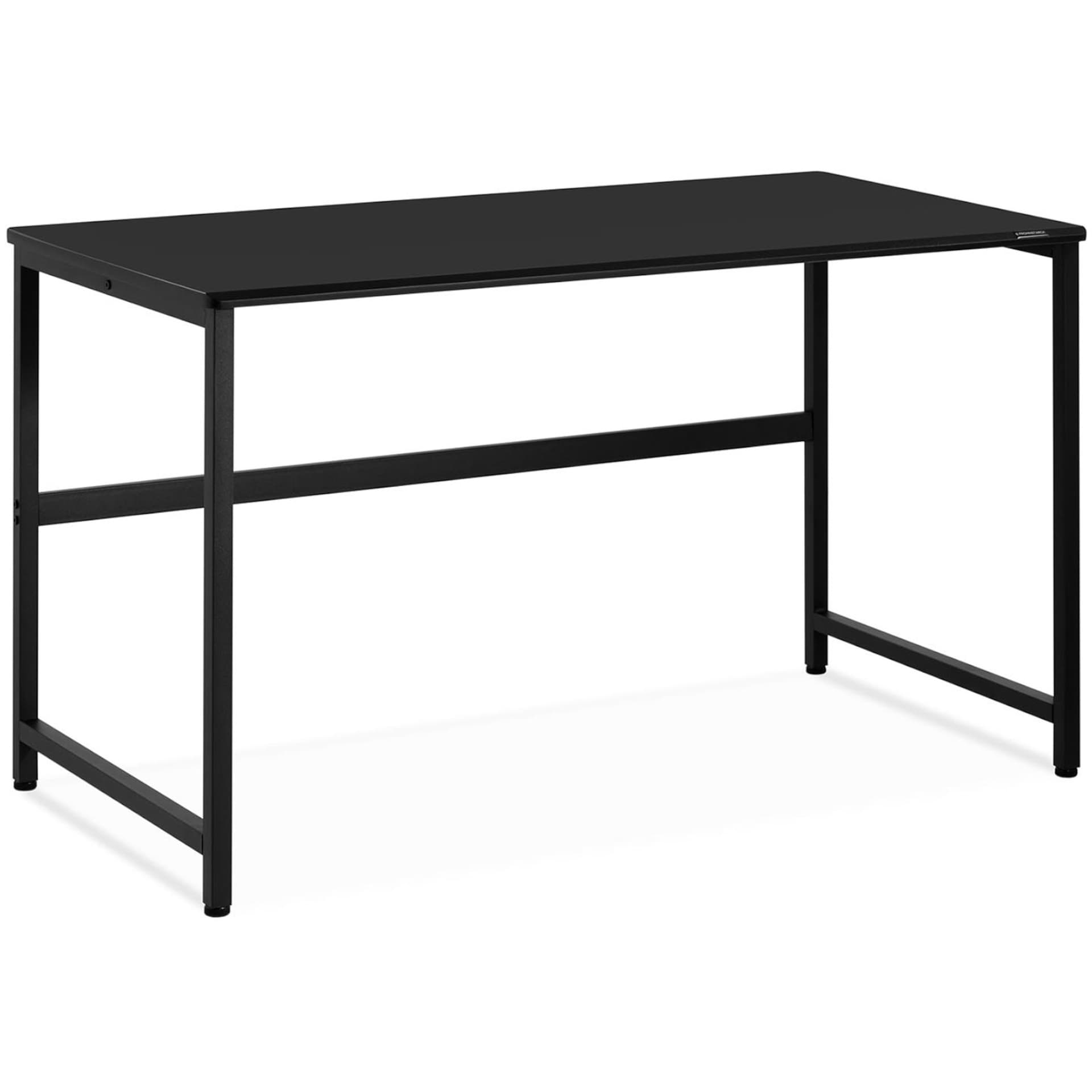 

Biurko komputerowe na metalowym stelażu industrialne 120 x 60 cm czarne