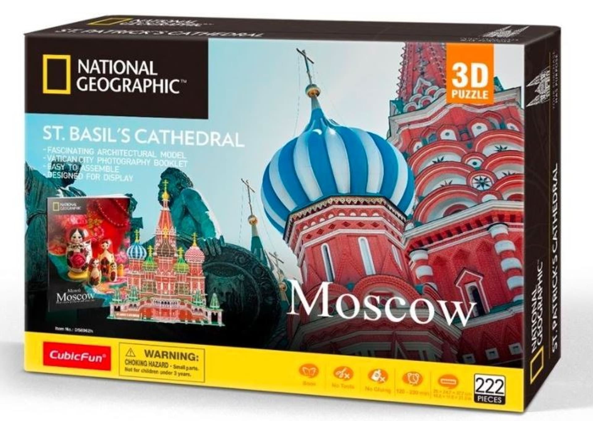 

Puzzle 3D National Geographic Sobór Św. Bazyla 222 elementów