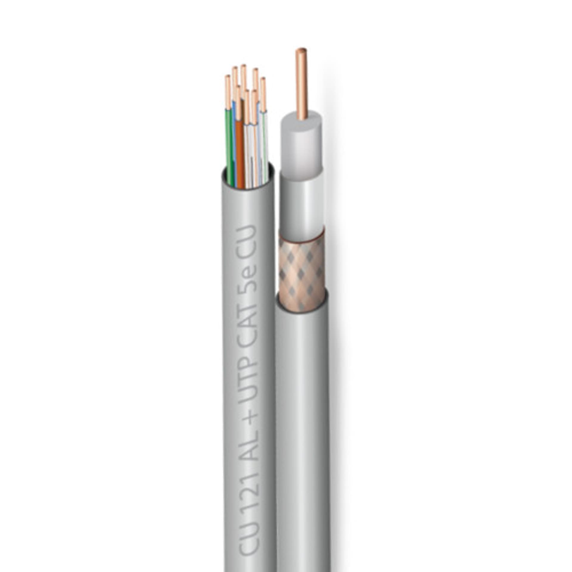 

Skrętka CAT5e UTP Zircon CU + RG6 CU 121 AL, 150m