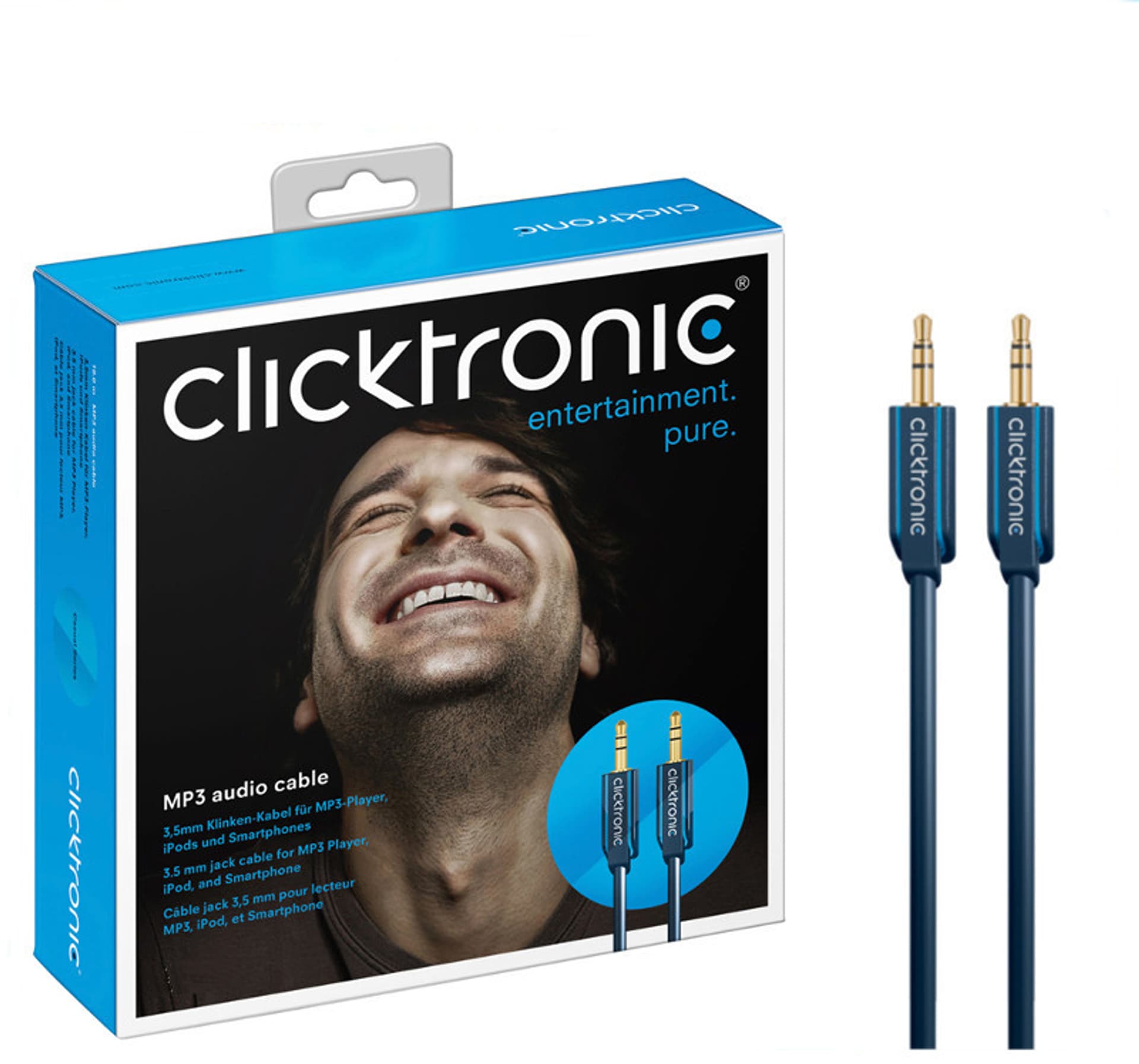 

CLICKTRONIC Kabel Audio Jack 3,5mm wtyk-wtyk 1,5m