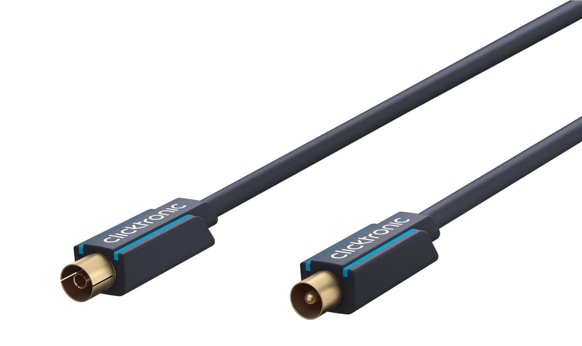 

CLICKTRONIC Przyłącze TV IEC kabel antenowy 2m