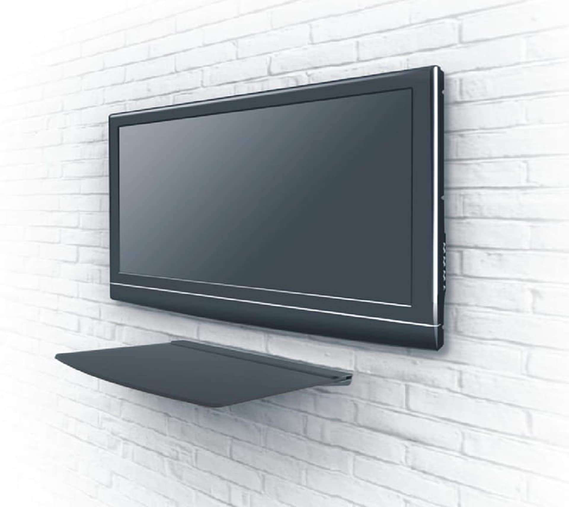 Półka szklana na DVD, dekoder, itp. Pod telewizor