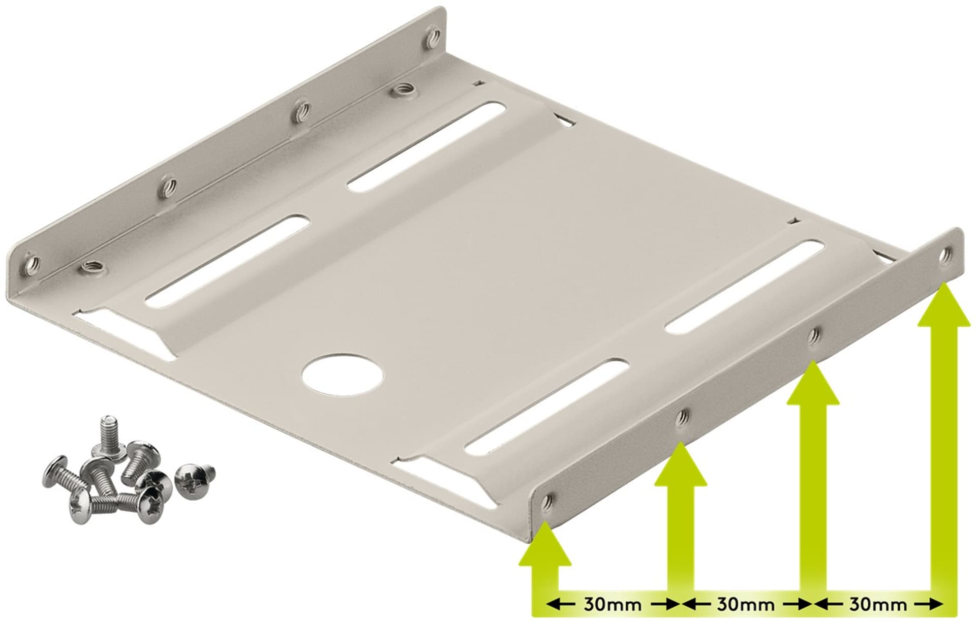 

Adapter dysku twardego 2,5" na 3,5" beżowy Goobay