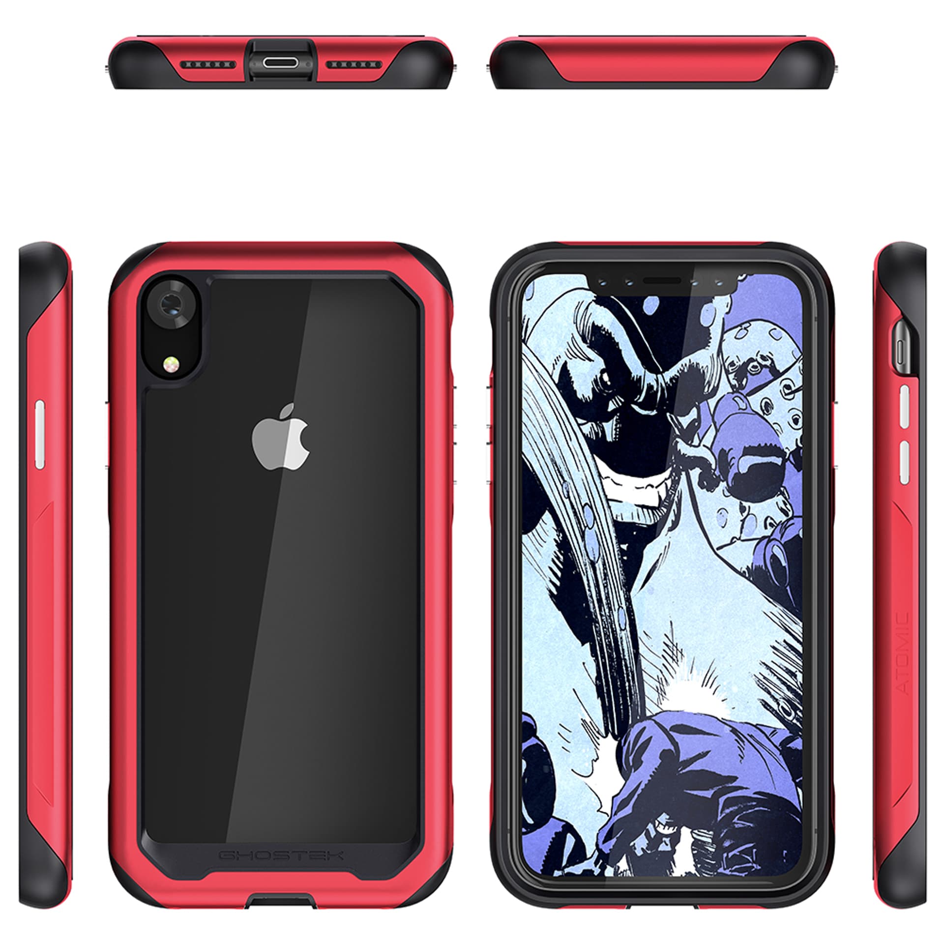

Etui Atomic Slim 2 Apple iPhone Xr czerwony