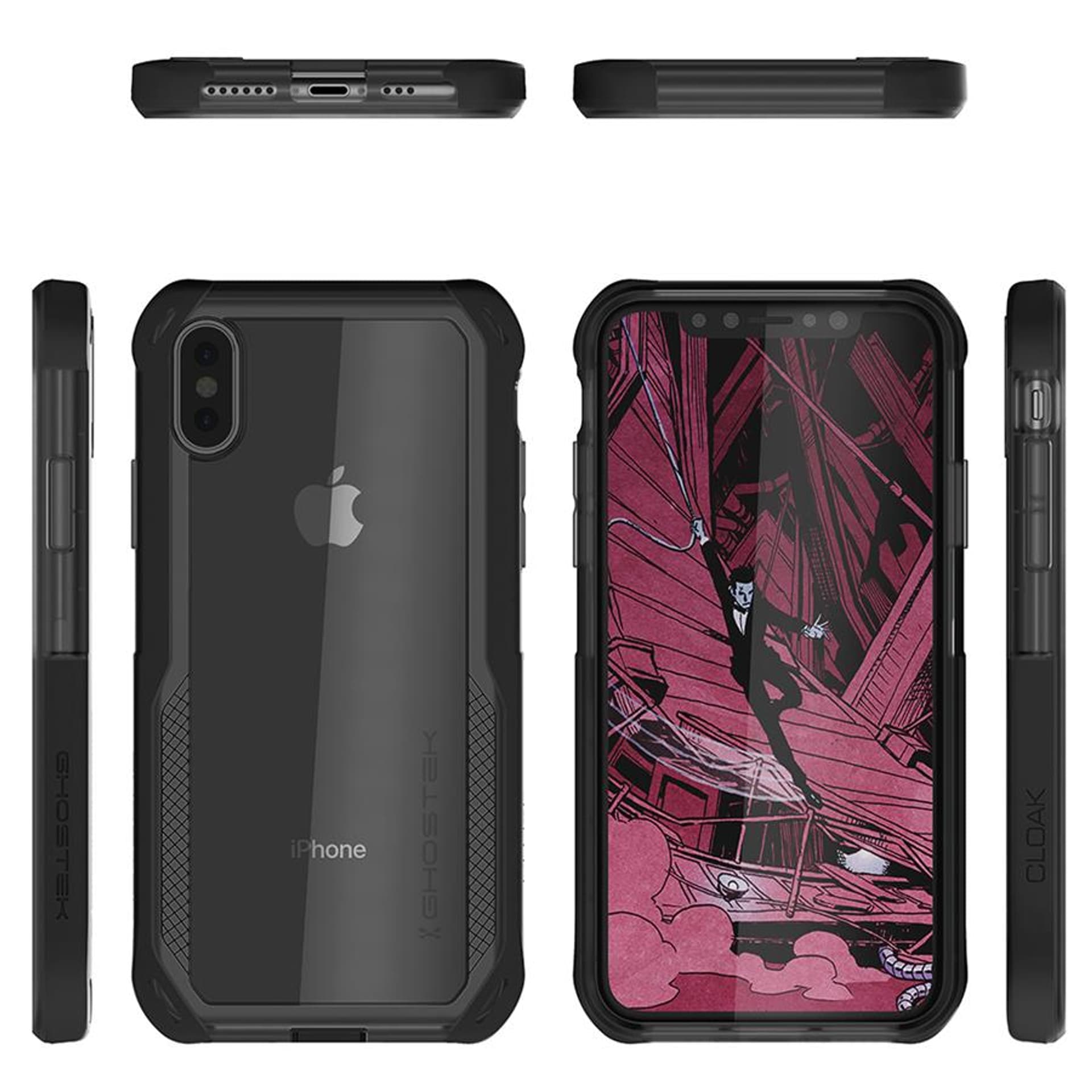 

Etui Cloak 4 Apple iPhone Xs czarny