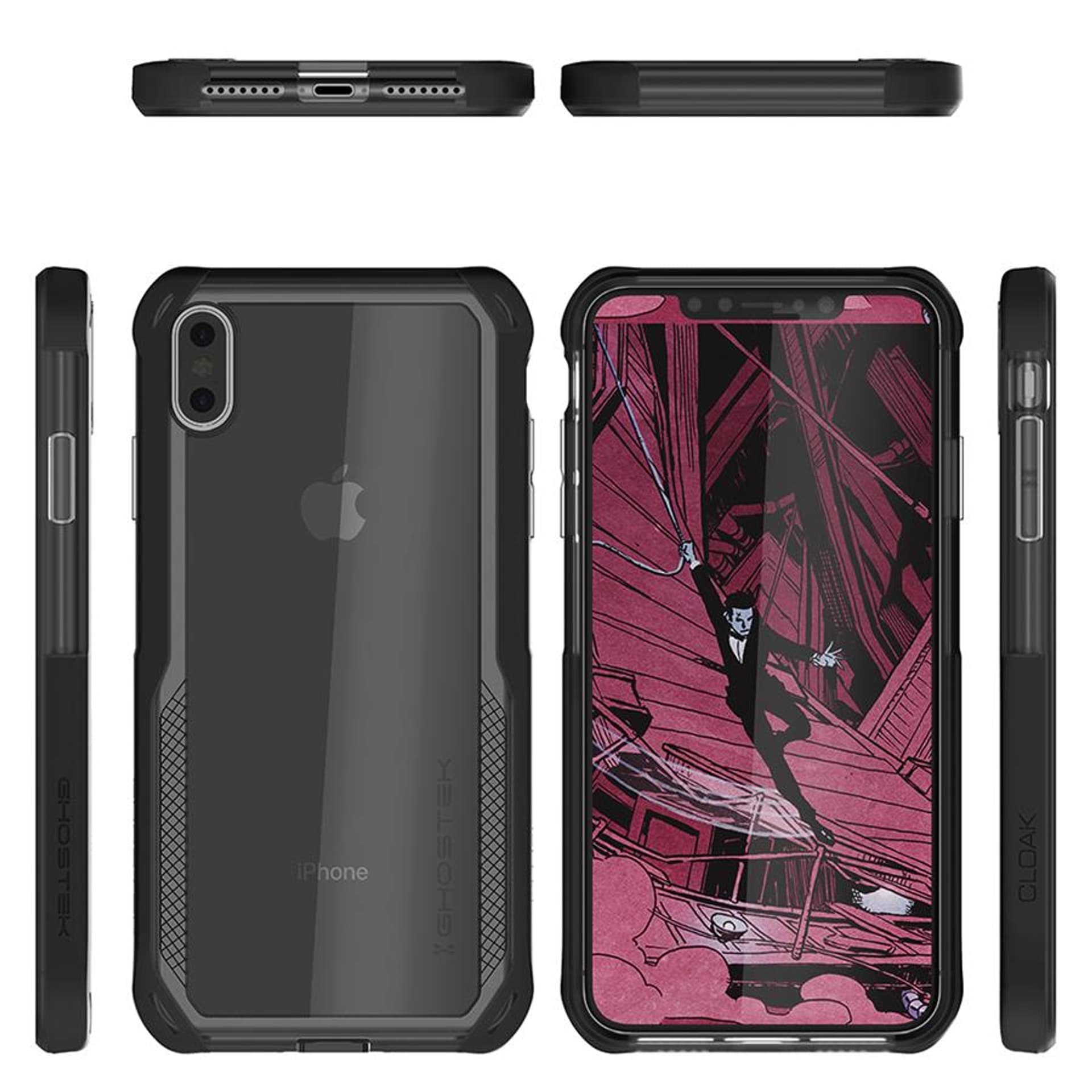 

Etui Cloak 4 Apple iPhone Xs Max czarny