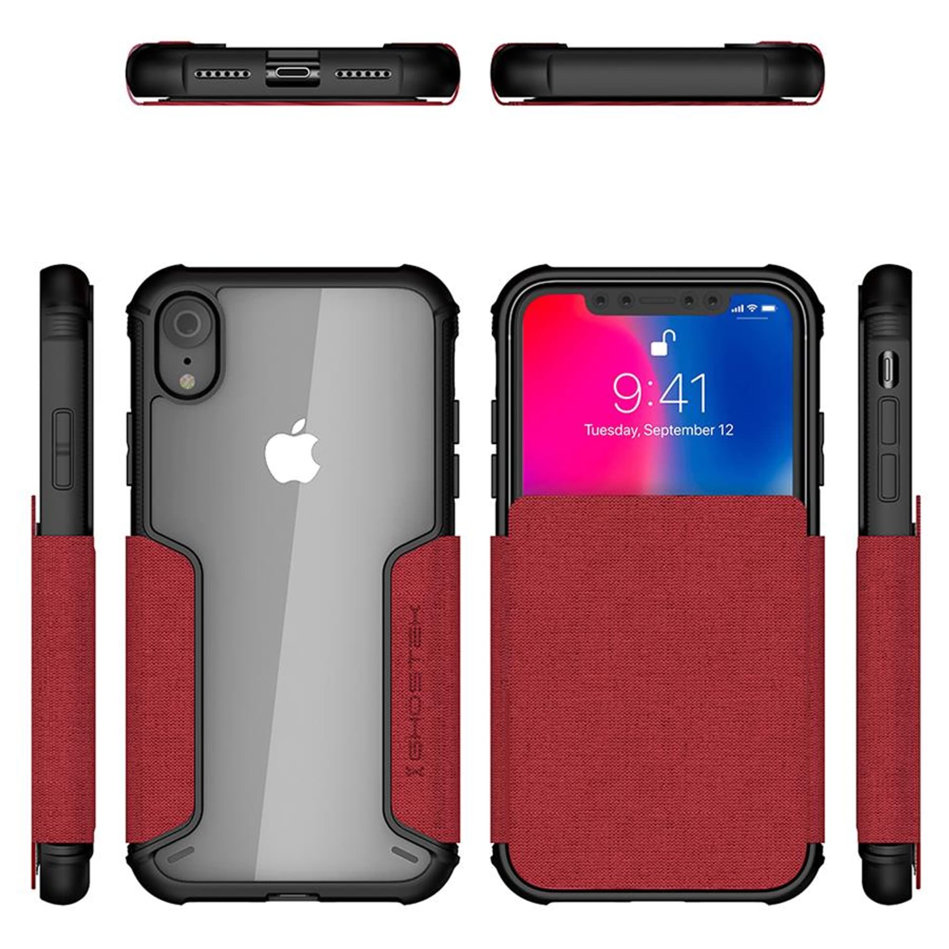 

Etui Exec 3 Apple iPhone Xr czerwony