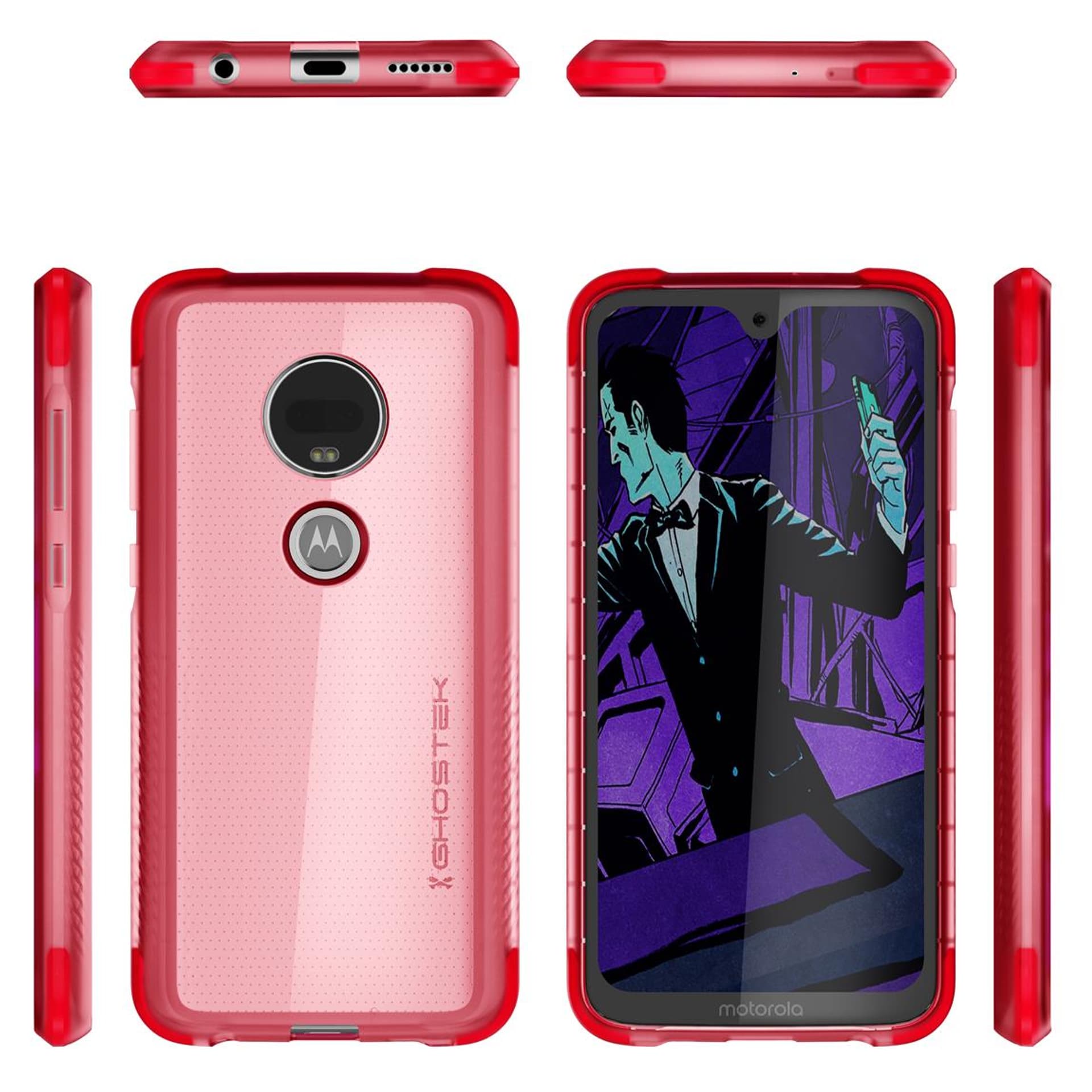 

Etui Covert 3 Motorola Moto G7 różowy
