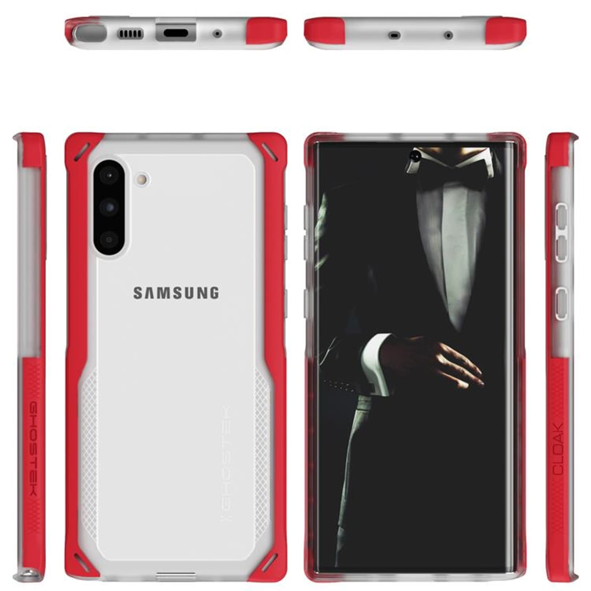 

Etui Cloak 4 Samsung Galaxy Note10 czerwony