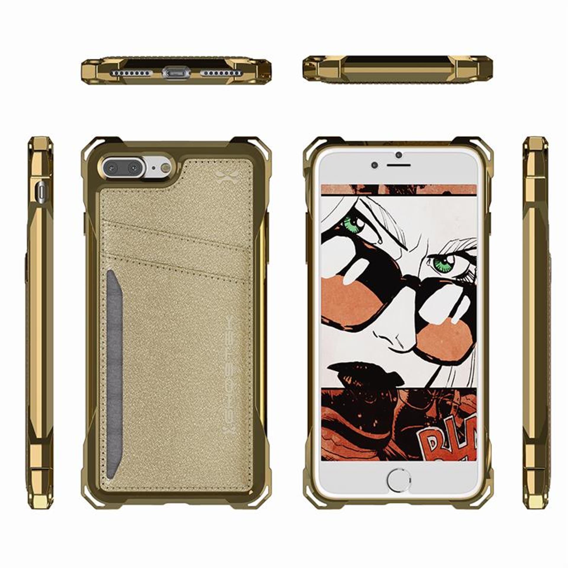 

Etui Exec Apple iPhone 7 Plus 8 Plus złoty