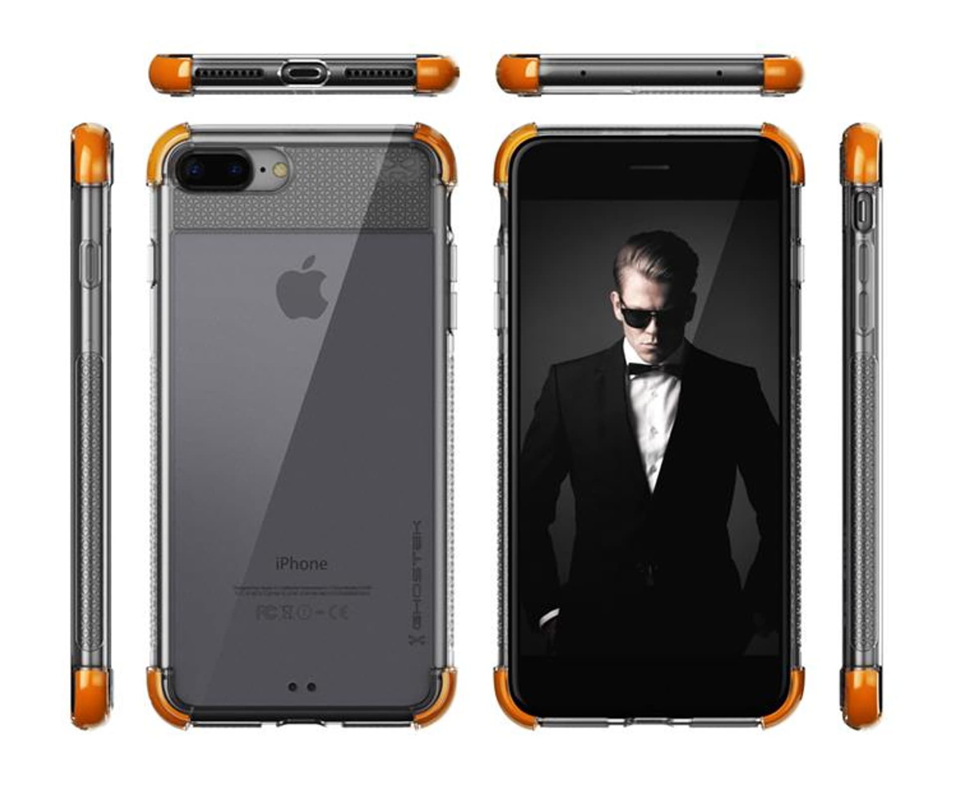 

Etui Covert 2 Apple iPhone 7 Plus 8 Plus pomarańcz