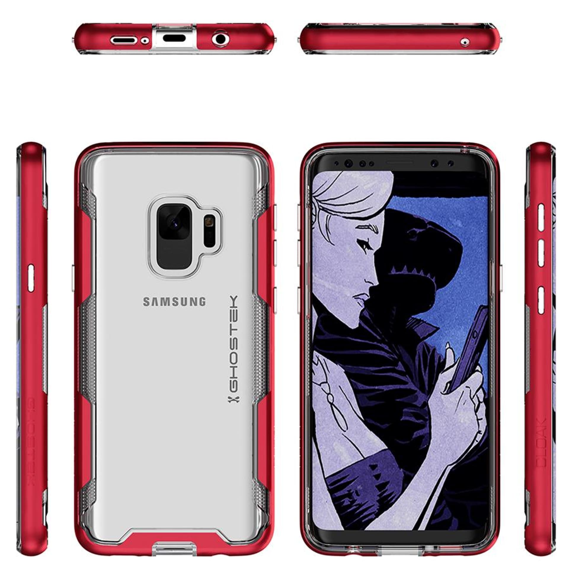 

Etui Cloak 3 Samsung Galaxy S9 czerwony