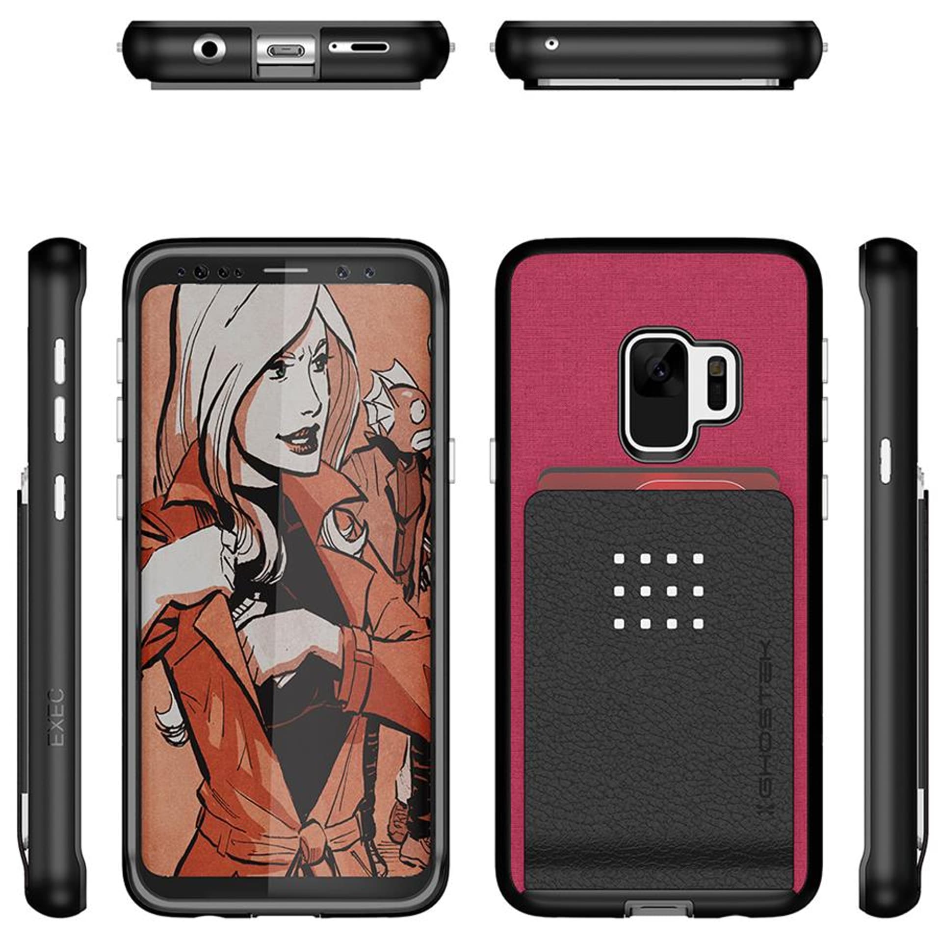 

Etui Exec 2 Samsung Galaxy S9 czerwony