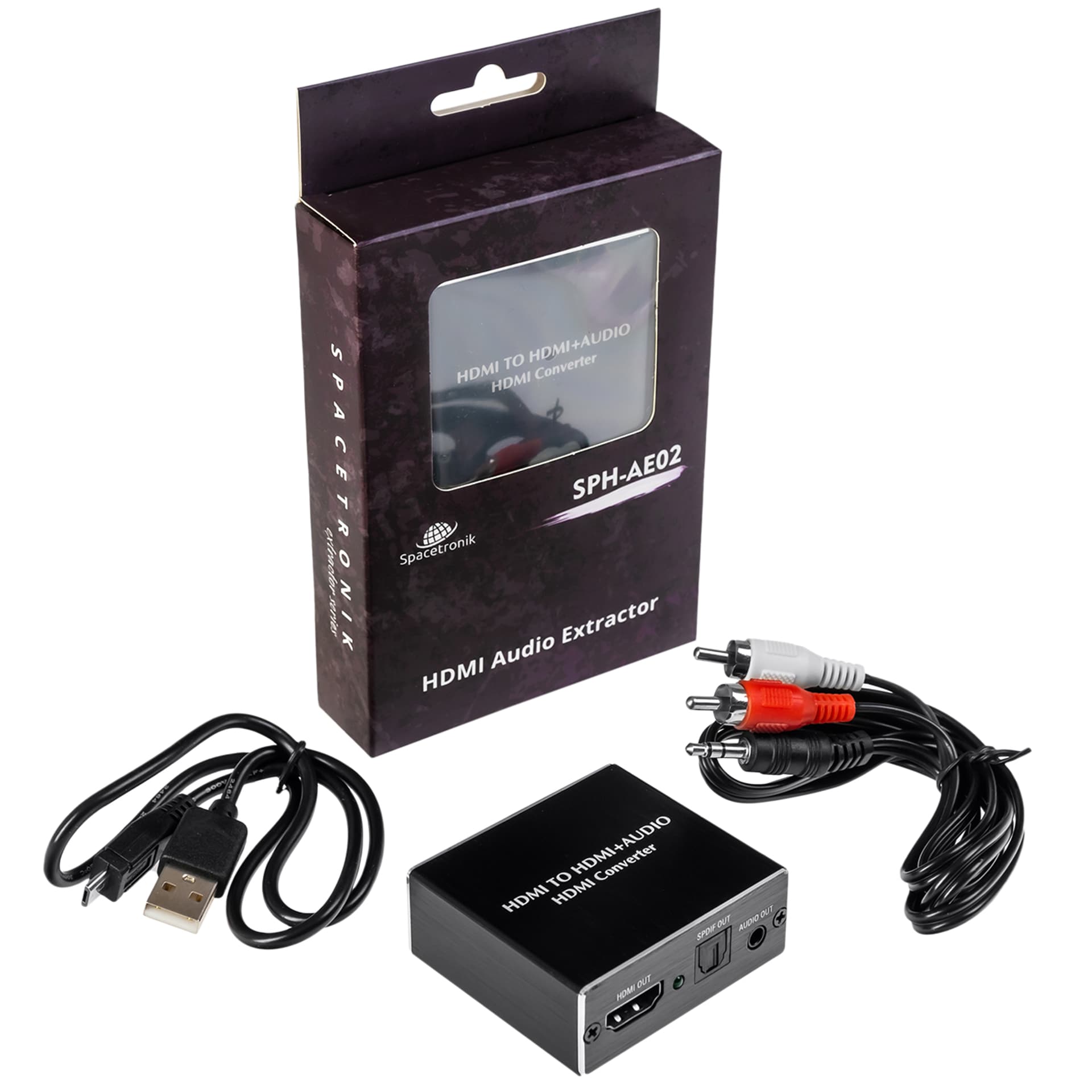 

Extractor HDMI-HDMI + Audio SPDIF/Jack3,5 SPH-AE02