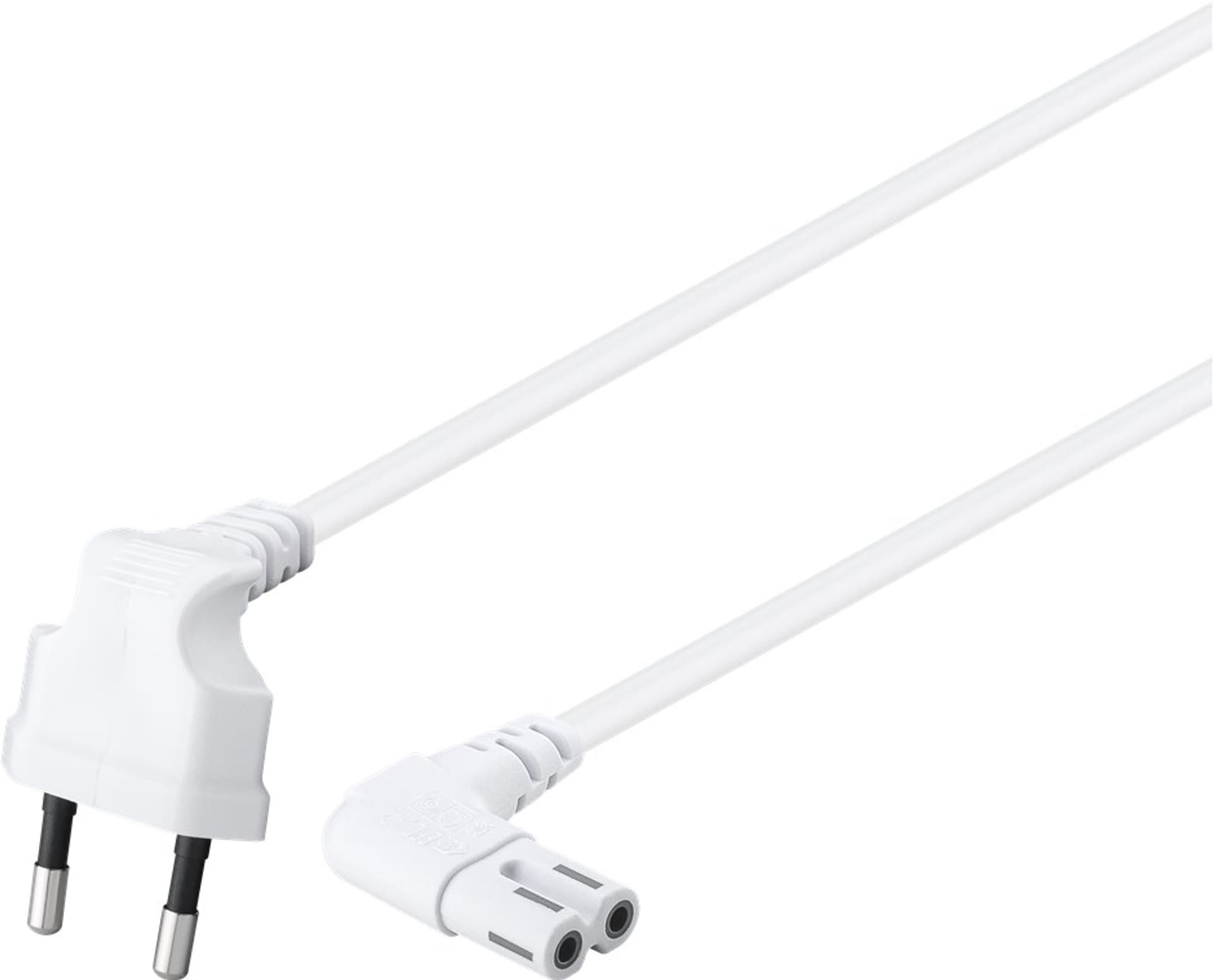 

Kabel zasilający ósemka C7 Goobay 2x90 biały 1m