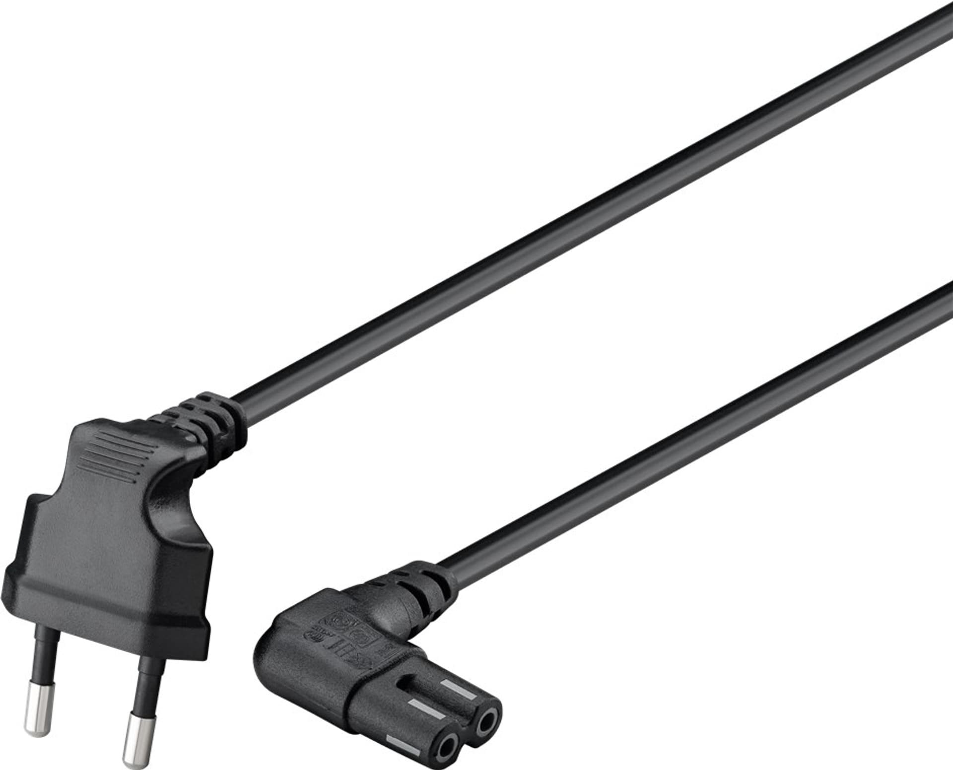 

Kabel zasilający ósemka C7 Goobay 2x90 czarny 1m