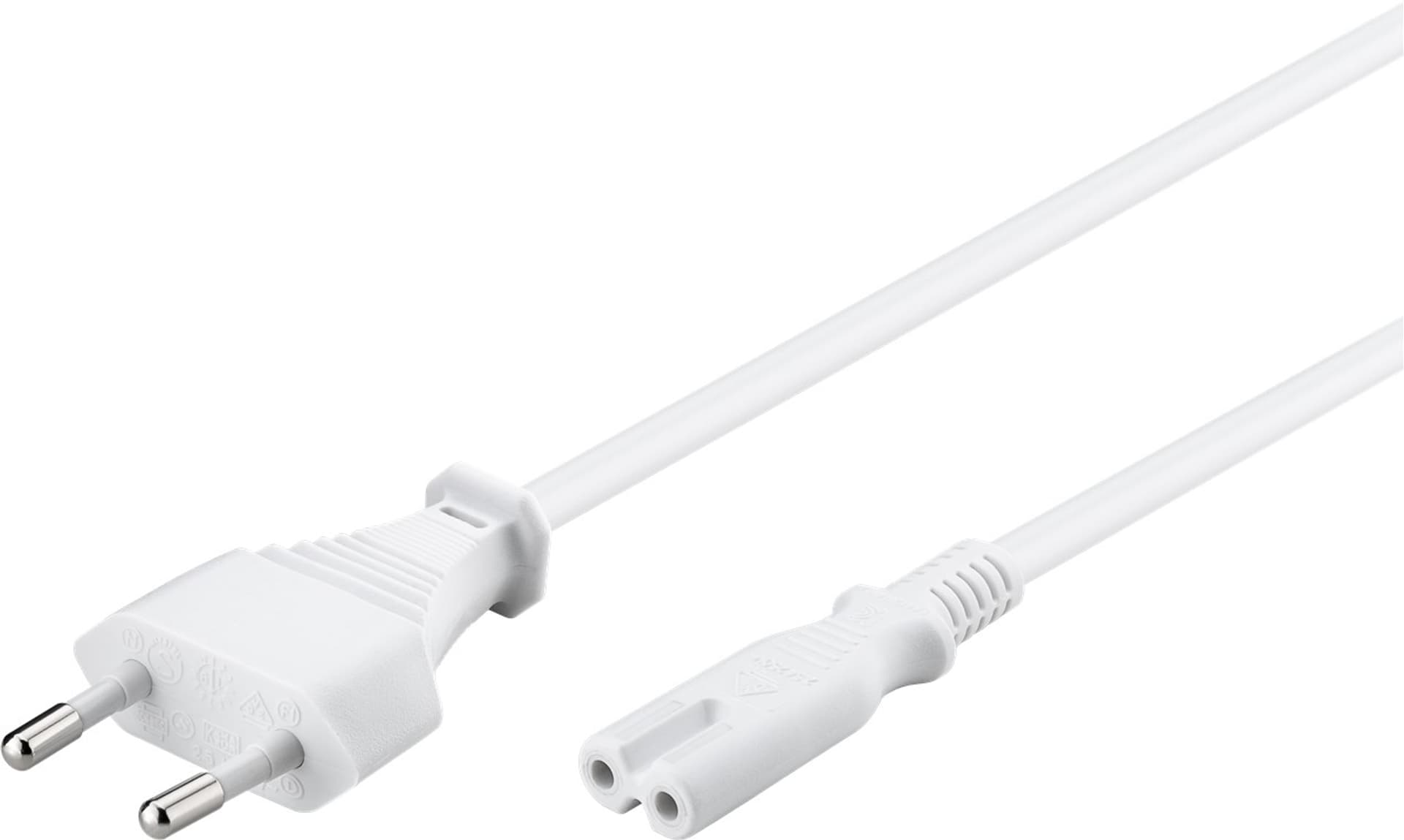 

Kabel zasilający ósemka C7 Goobay biały 1,5m