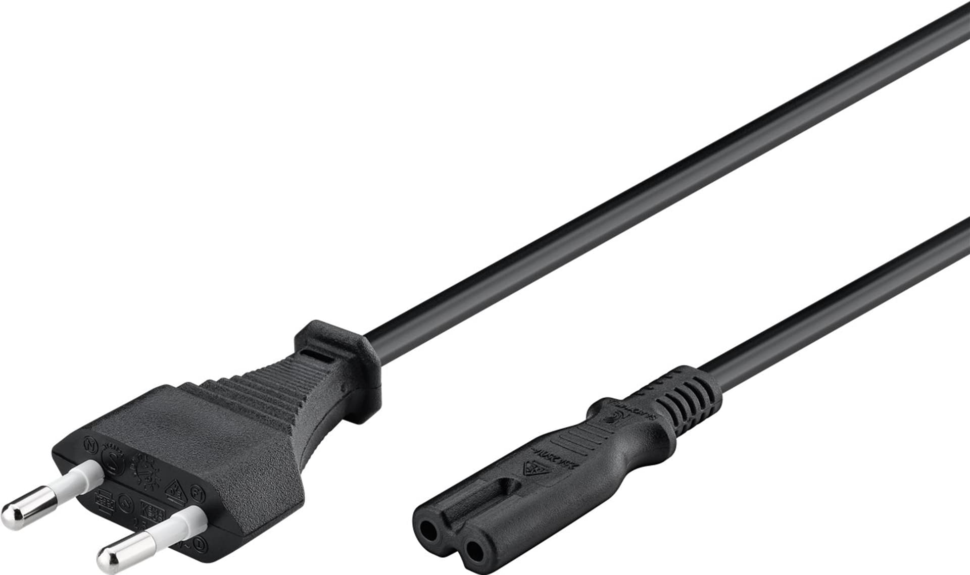 

Kabel zasilający ósemka C7 Goobay czarny 5m
