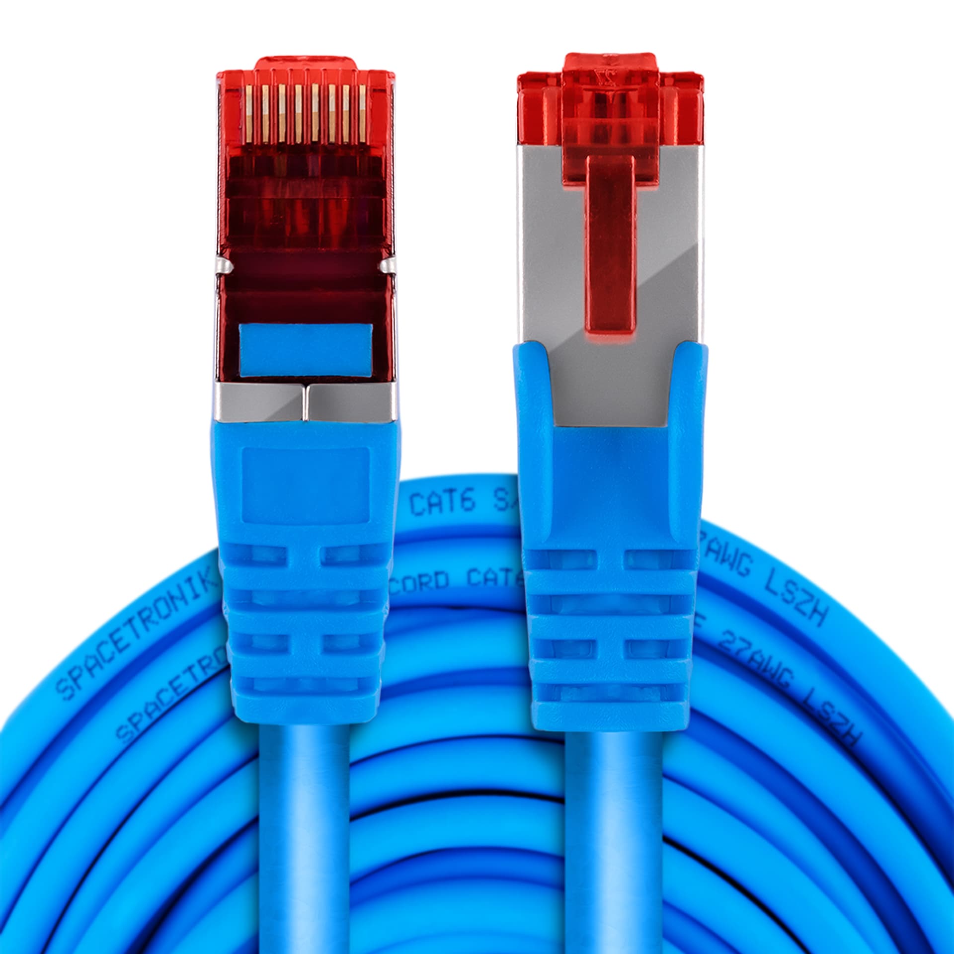 

Kabel RJ45 CAT 6 S/FTP AWG27 LSZH niebieski 3m