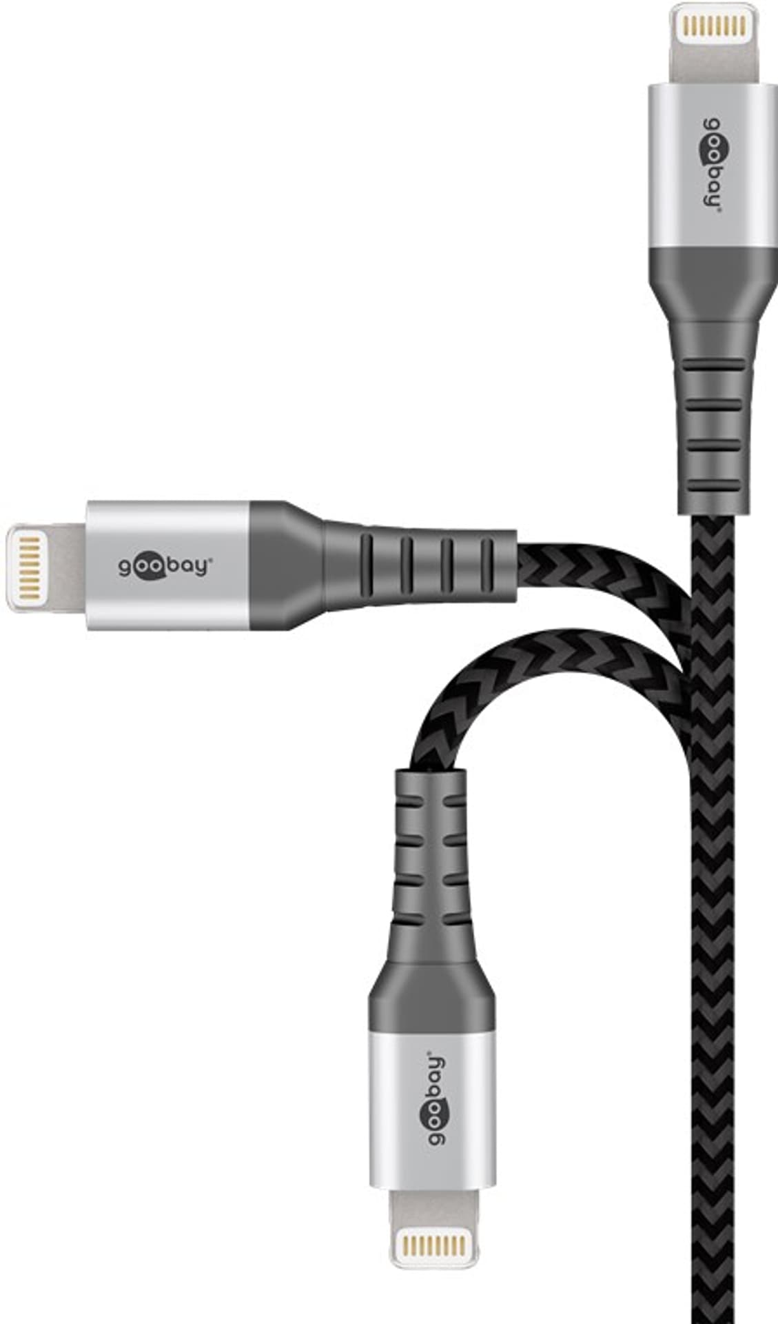 

Kabel USB 2.0 - Apple Lightning Goobay TEXTIL 1m