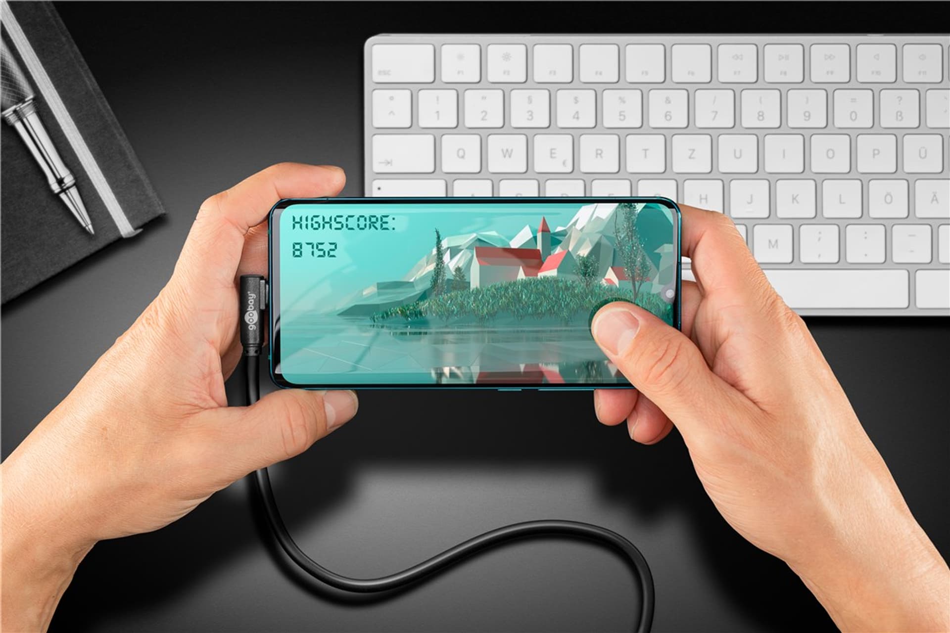 

Kabel USB-C - USB 3.2 Gen1 GAME KĄTOWY Goobay 3m