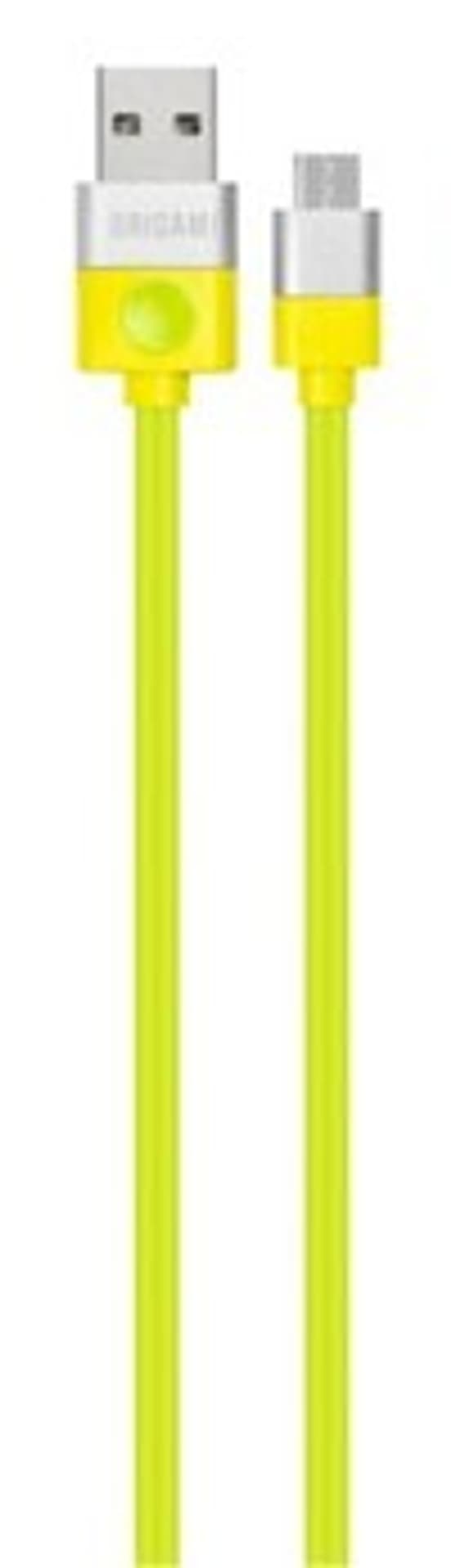 

Kabel USB - microUSB 2.0 ORIGAMI 1m Zielony