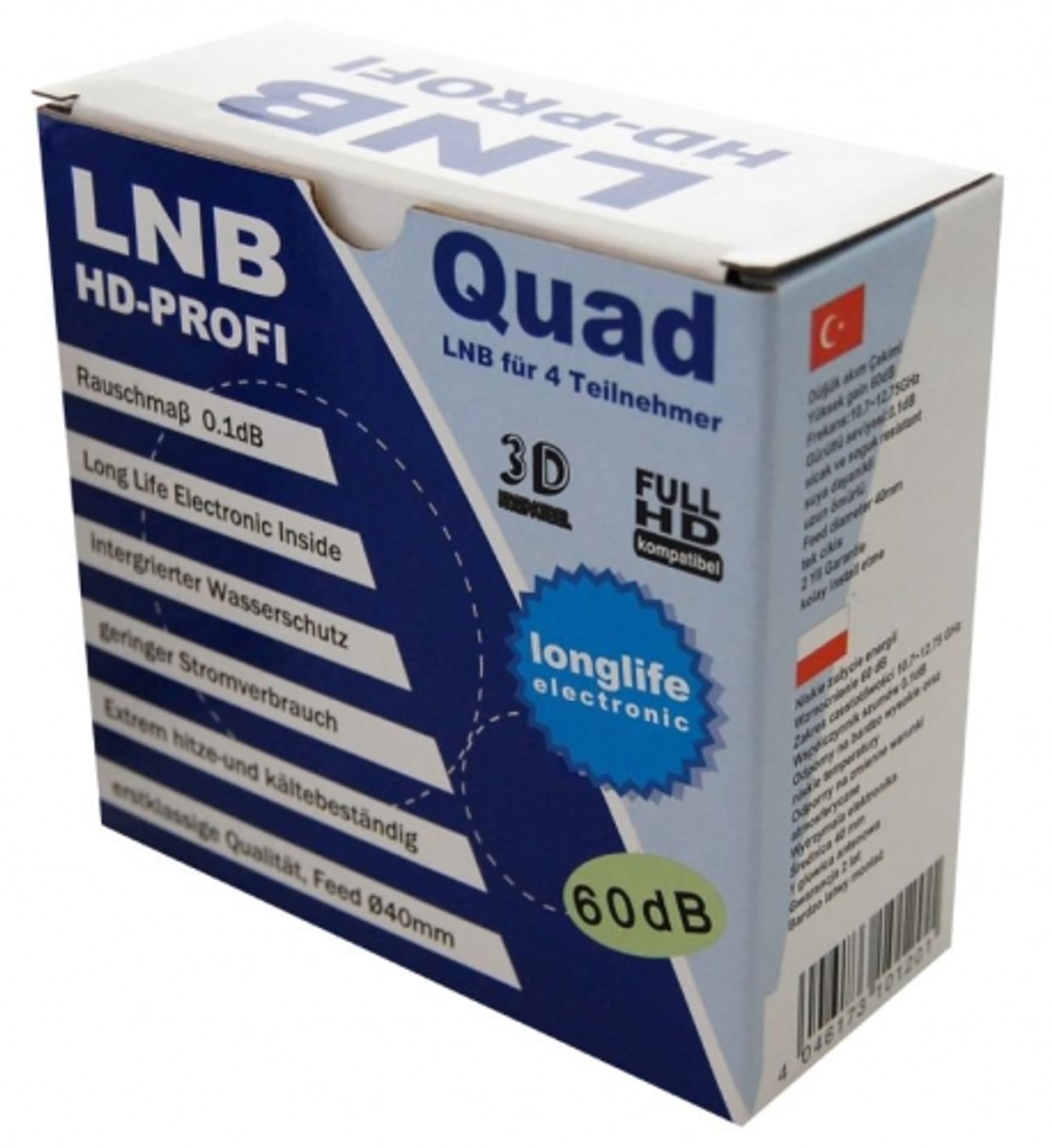 

LNB Quad HD-Profi Gold 0,1 dB