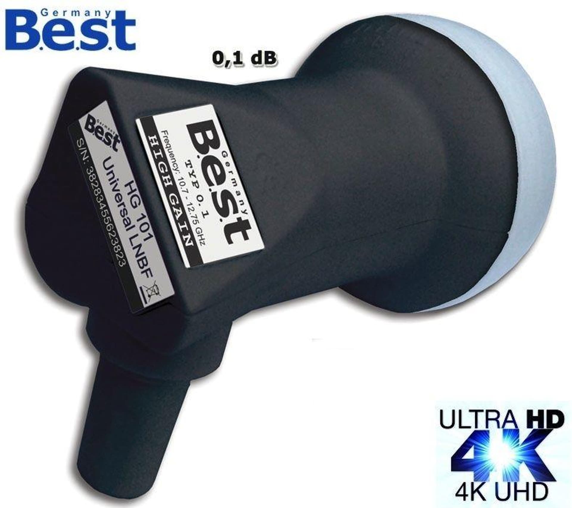 

LNB Single BEST HG 101 Ultra Black 0,1dB