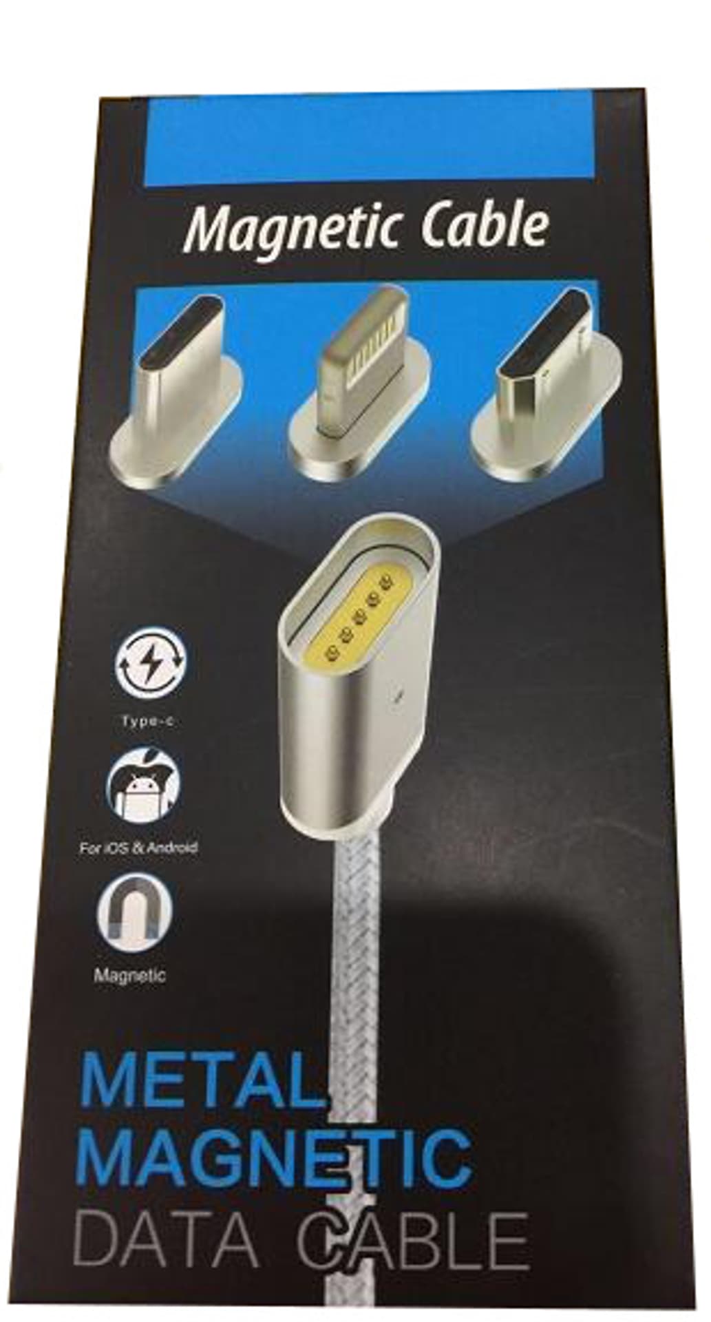 

Kabel magnetyczny IPHONE MOC 2w1 Space Grey 2,4A