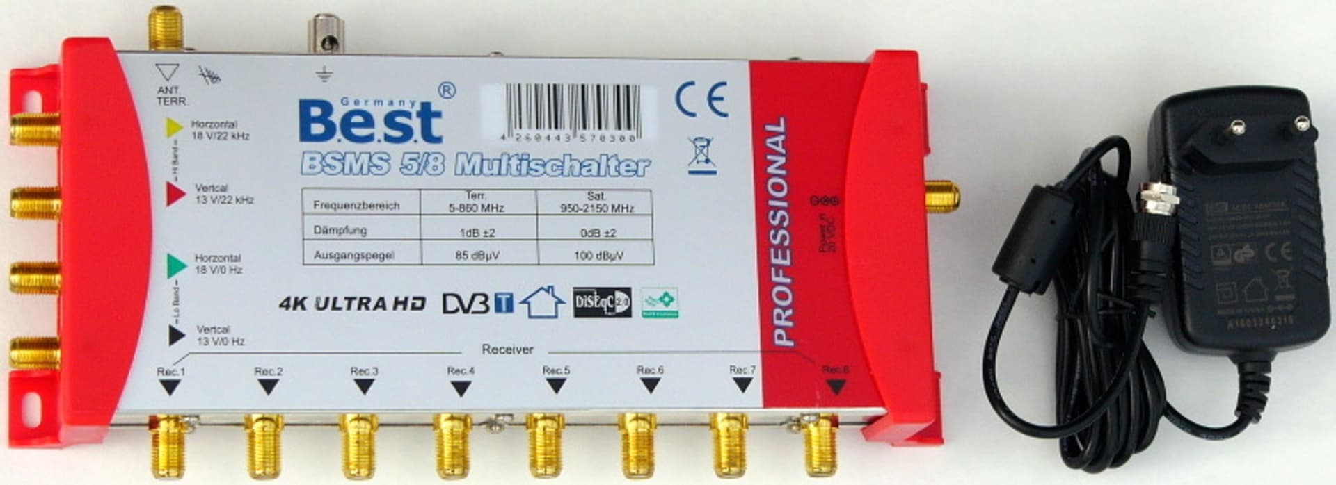 

Multiswitch BEST BSMS 5/8 Professional + zasilacz