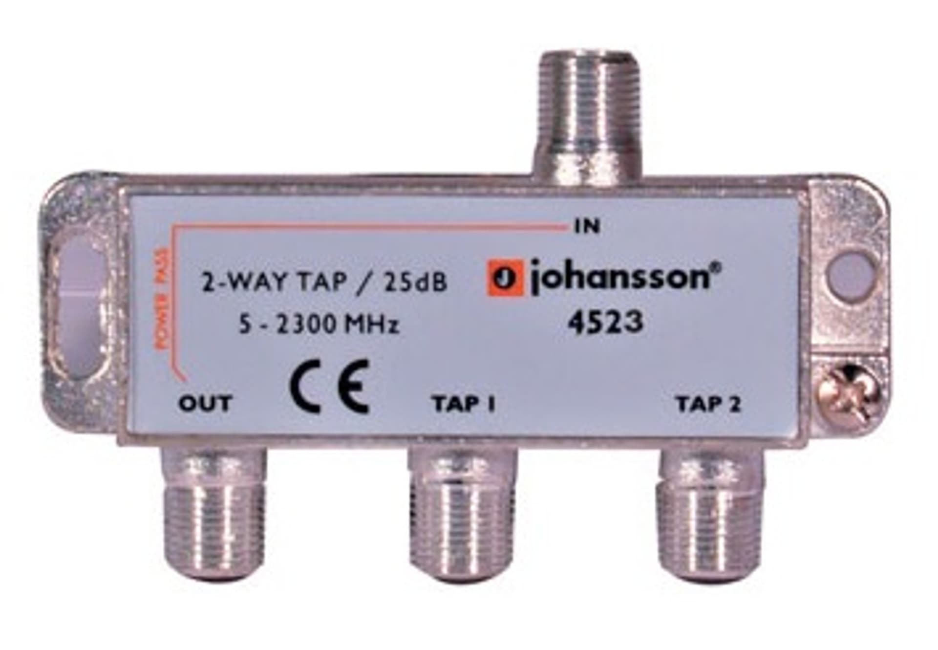 

2 WAY TAP Odgałęźnik 2-krotny Johansson 25 dB 4523
