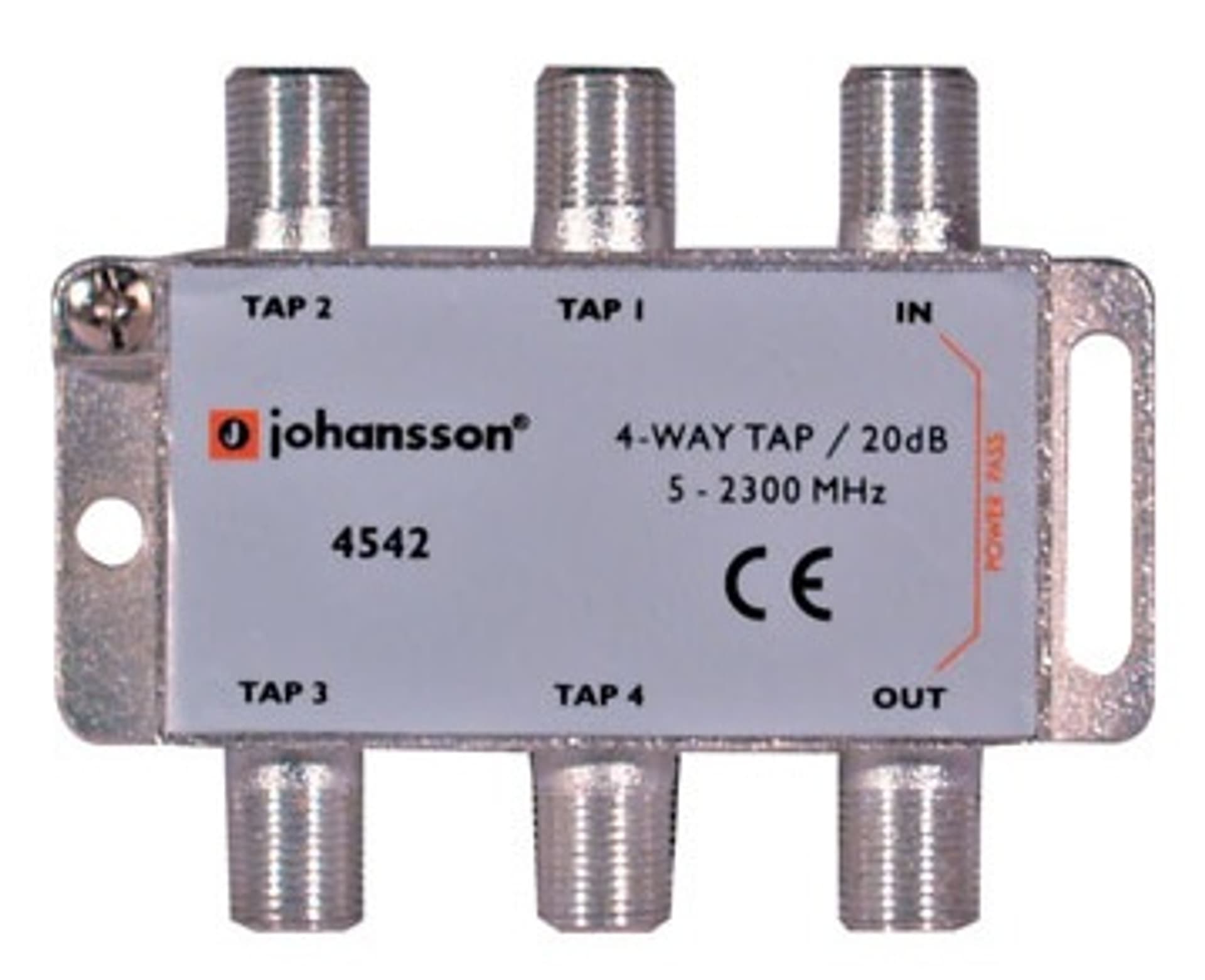 

4 WAY TAP Odgałęźnik 4-krotny Johansson 20 dB 4542