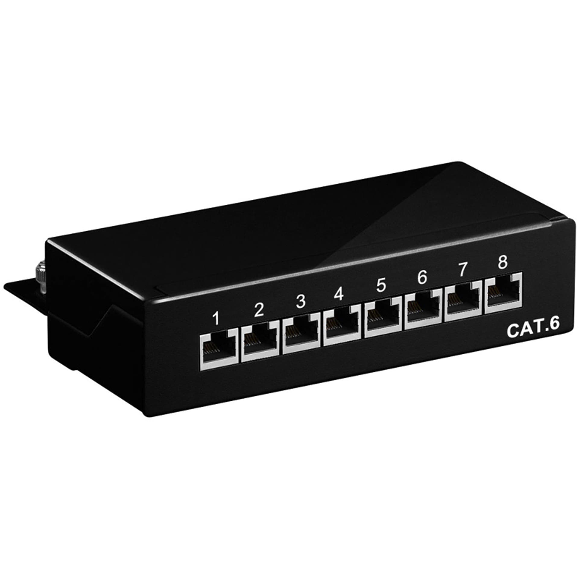 

Patch panel STP CAT 6 Ekranowany 8-portowy Goobay