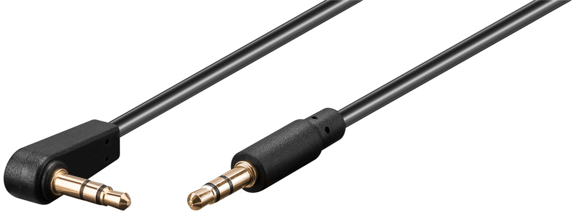 

Kabel audio Jack 3,5mm AUX Goobay KĄTOWY 1,5m