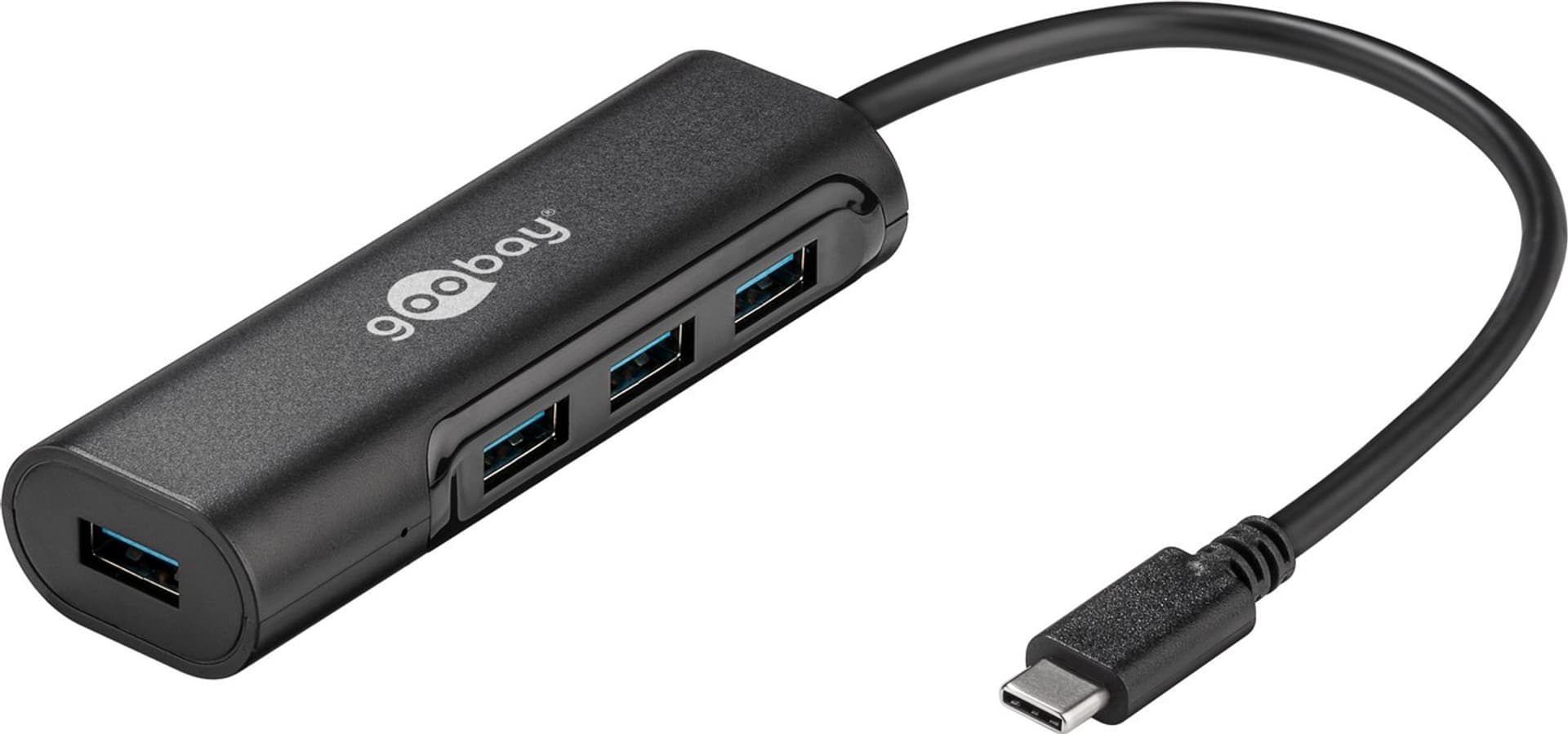 

Rozgałęźnik USB-C 4xUSB 3.0 HUB 4x czarny Goobay