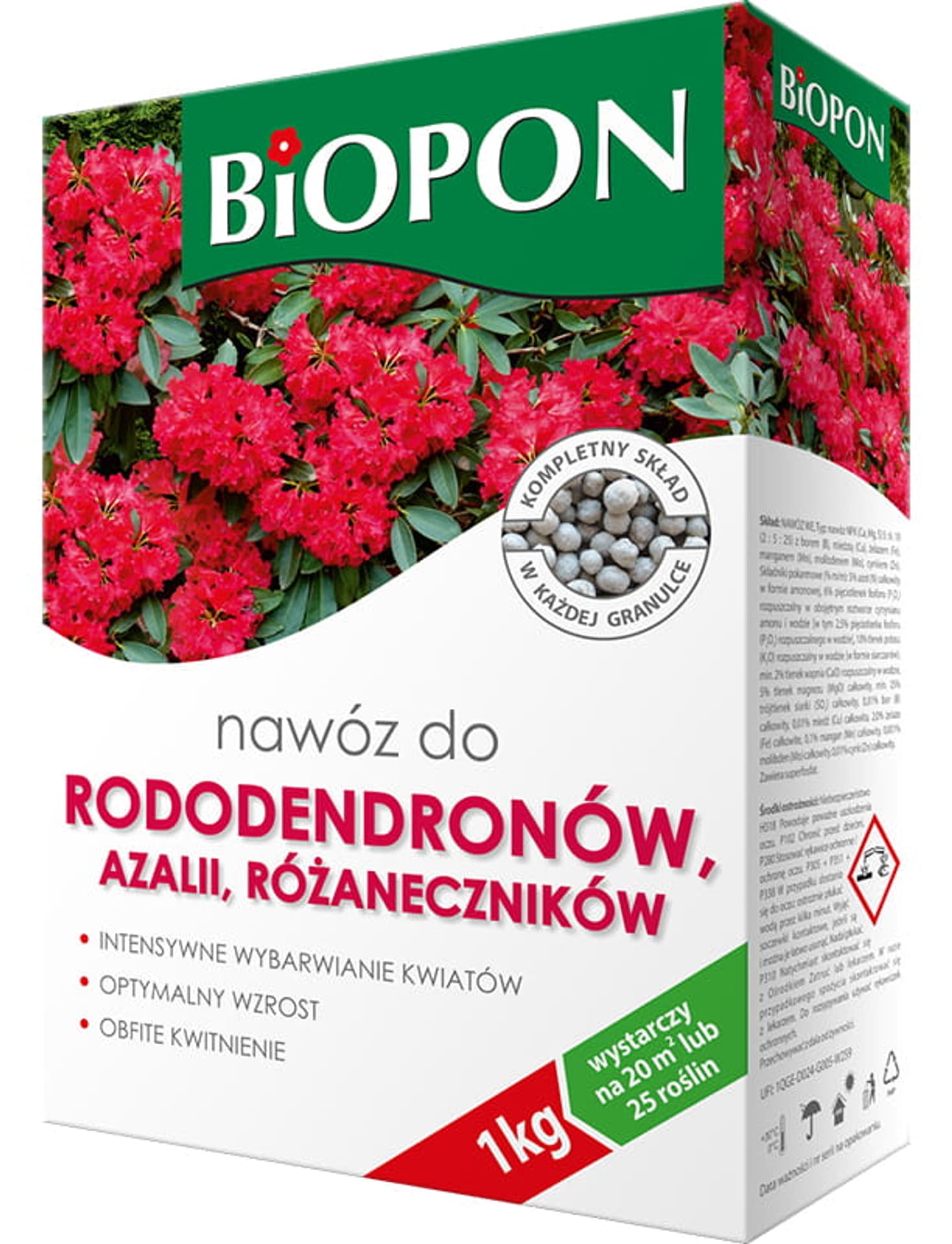 

Nawóz Biopon. Rododendron, azalia, różanecznik 1kg 86025