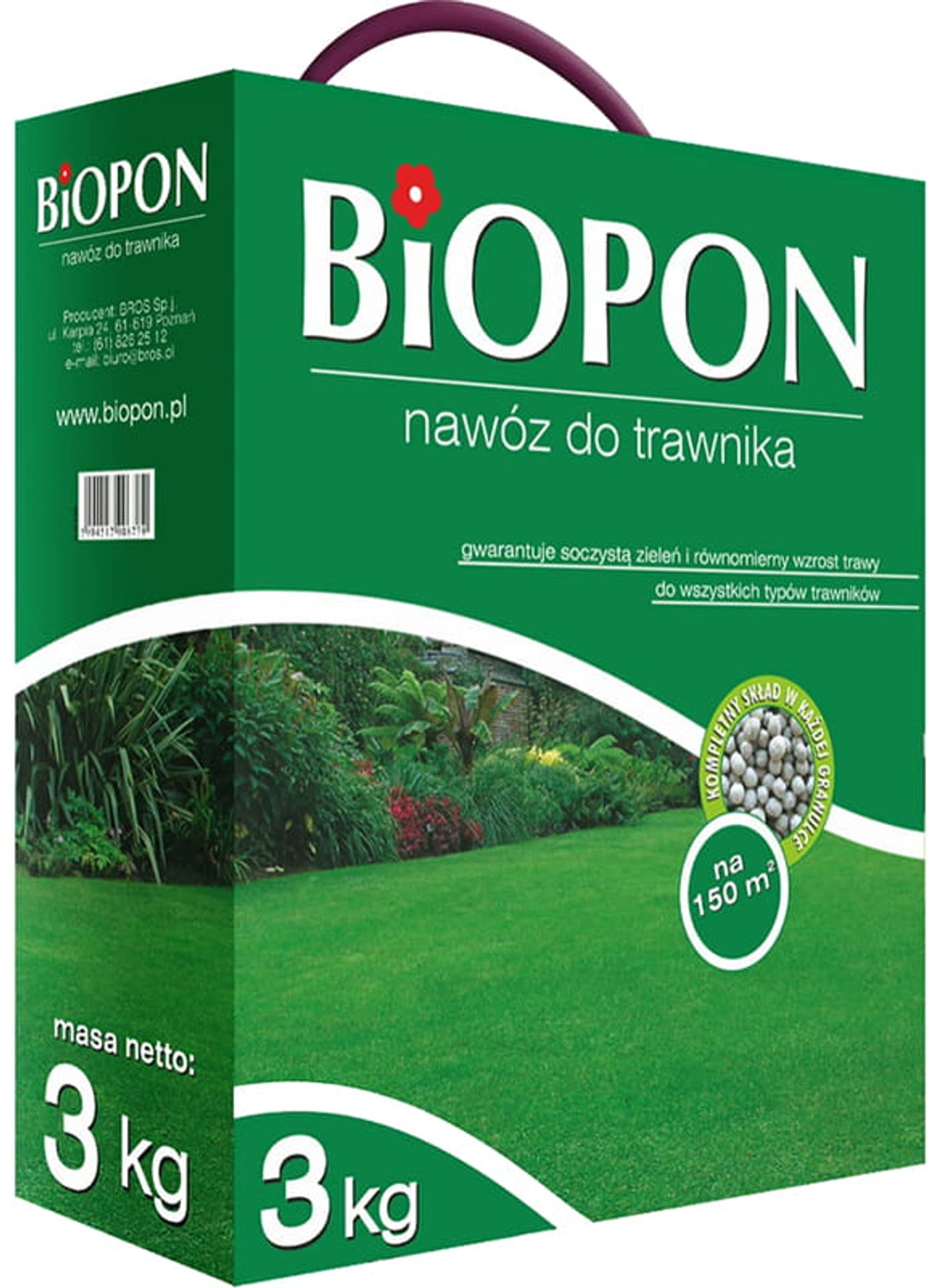 

Nawóz do trawy Biopon granulat 3kg 8636