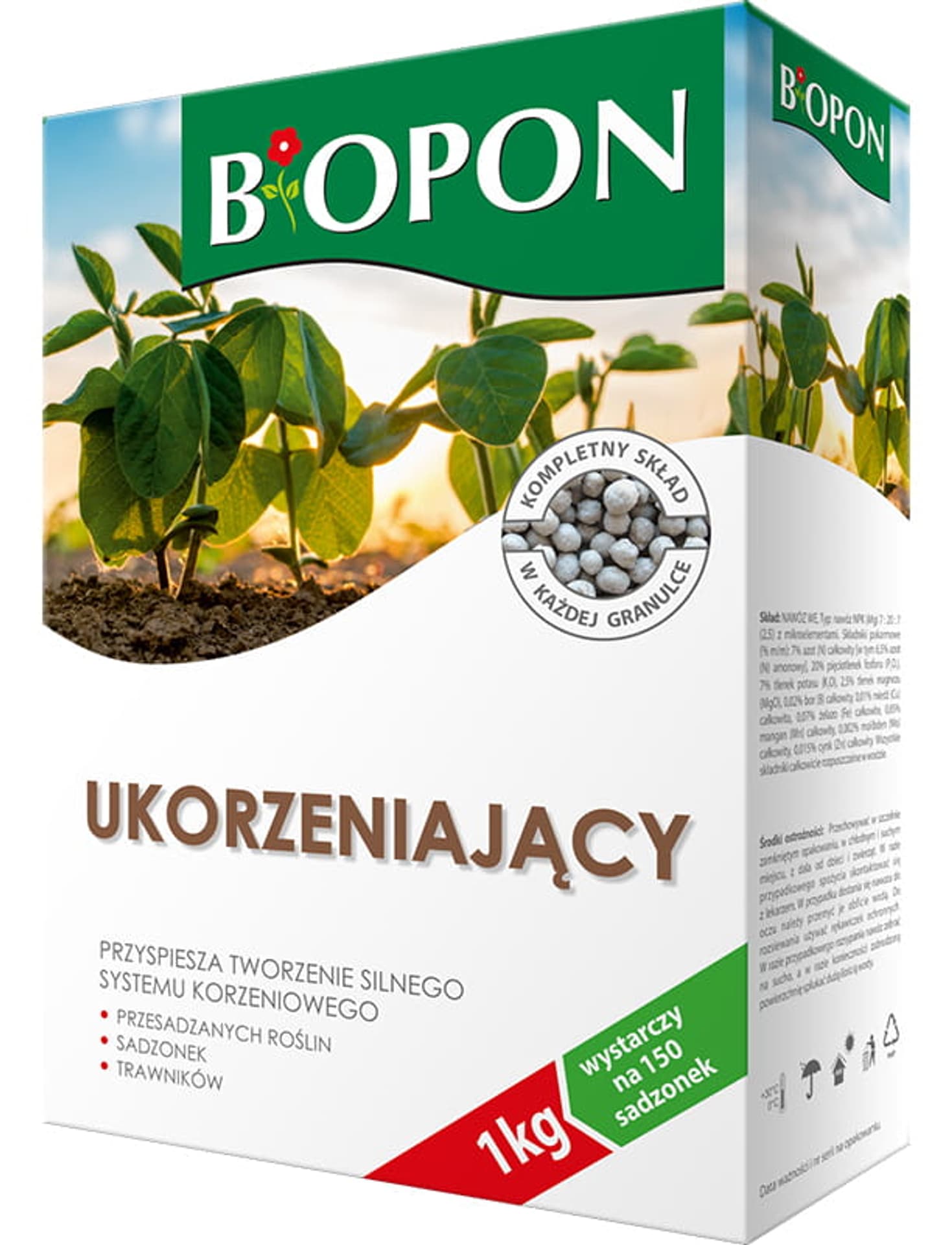 

Nawóz Biopon ukorzeniający 1kg 8641