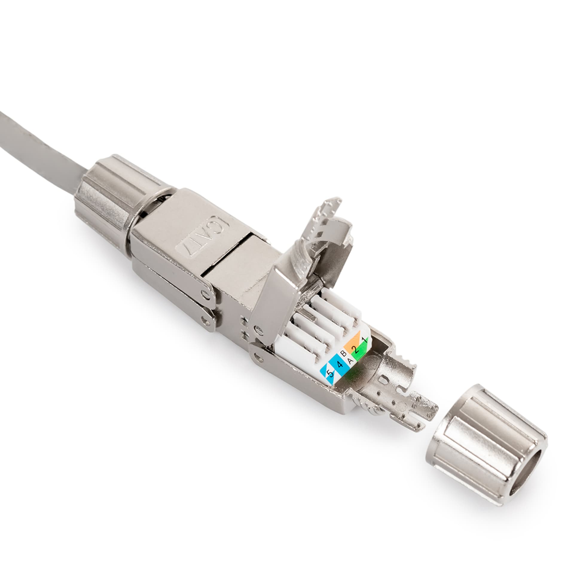 

Łącznik beznarzędziowy RJ45 6A ekranowany SP-LC01