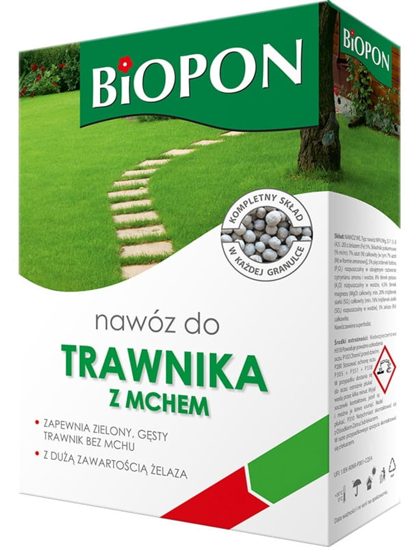

Nawóz Biopon do trawy z mchem karton 5kg trawamech5kg