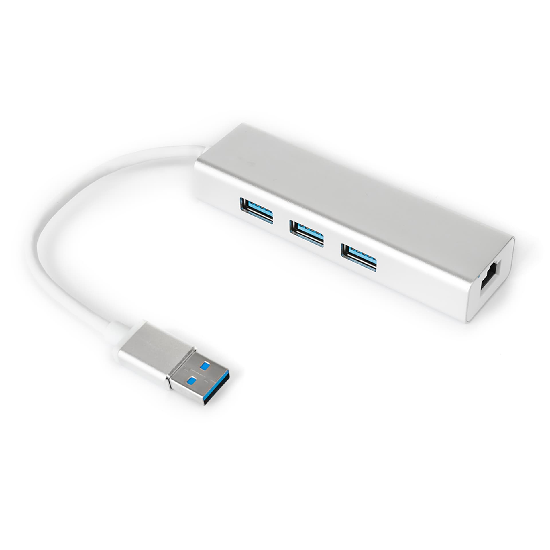 

Multiport USB na 3 USB + RJ45 SPU-M06 srebrny