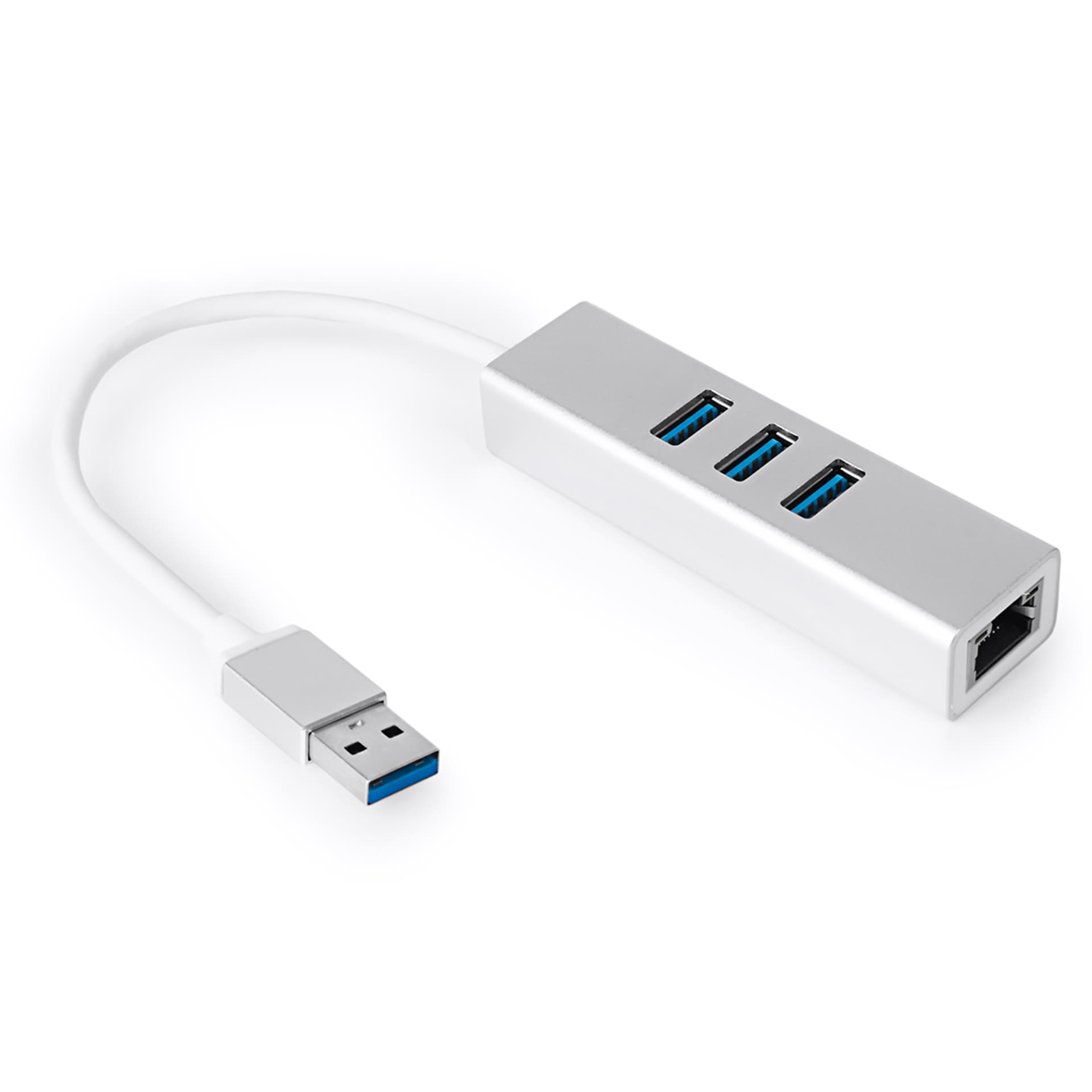 

Multiport USB na 3 USB + RJ45 SPU-M07 srebrny