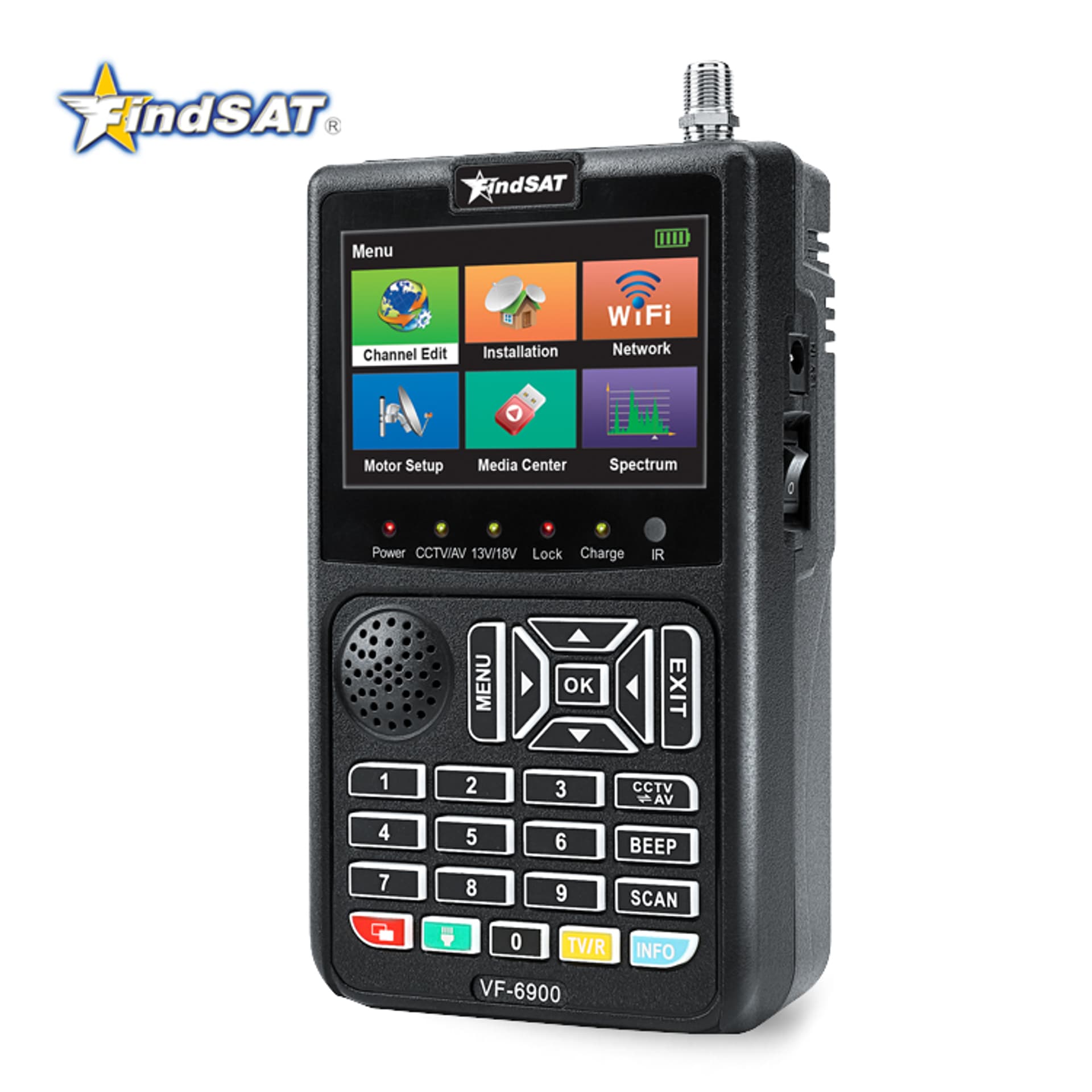 

Miernik SAT + CCTV Finder VF6900 PRO DVB-S2/S2X