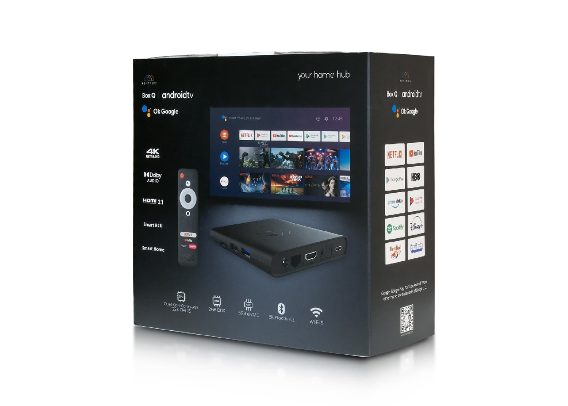 

Android SMART TV Homatics Box Q + tuner DVB-T2/C