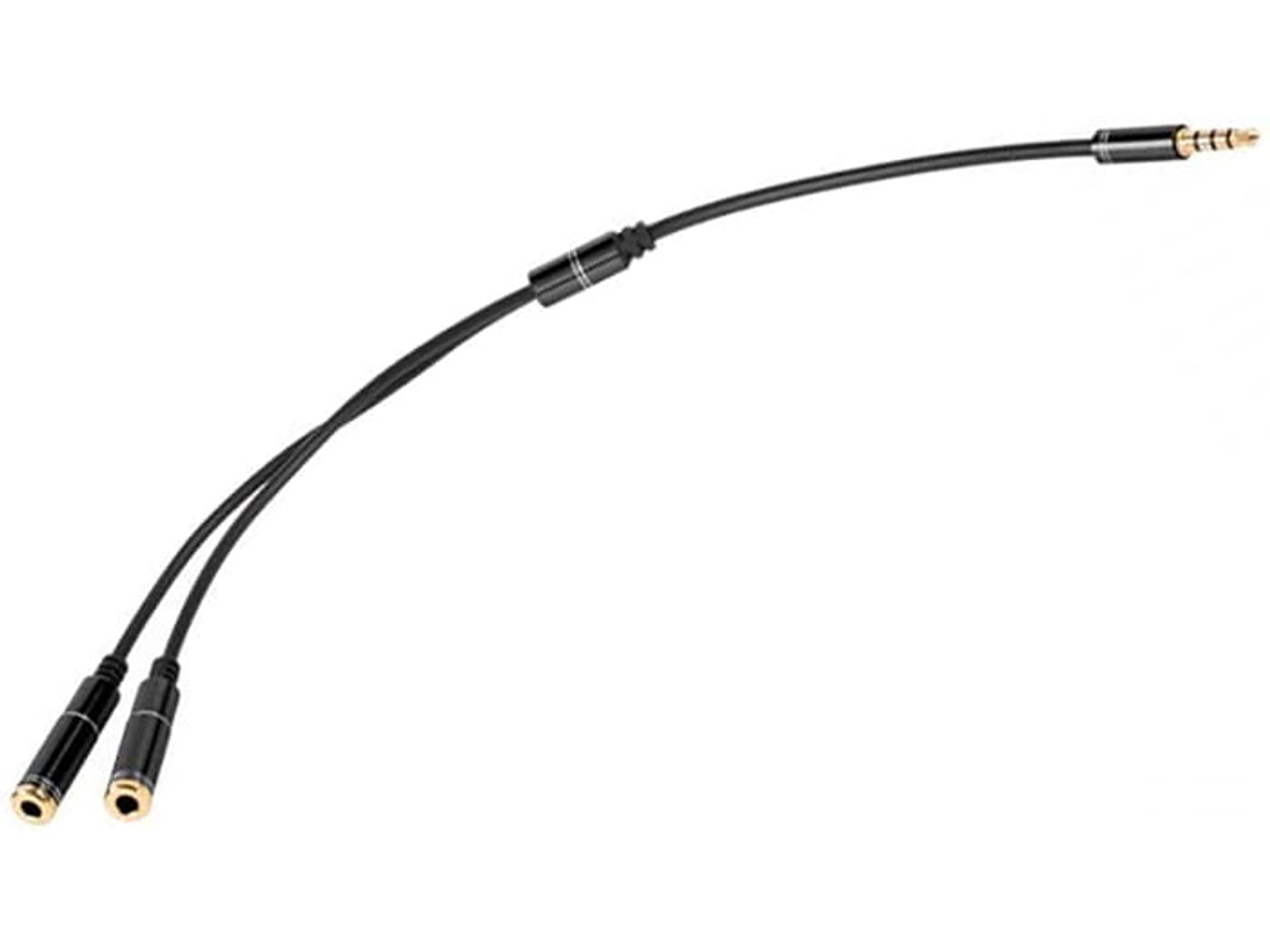 

Adapter Jack 4p. na 2x gniazda Jack 3.5 KOM0907